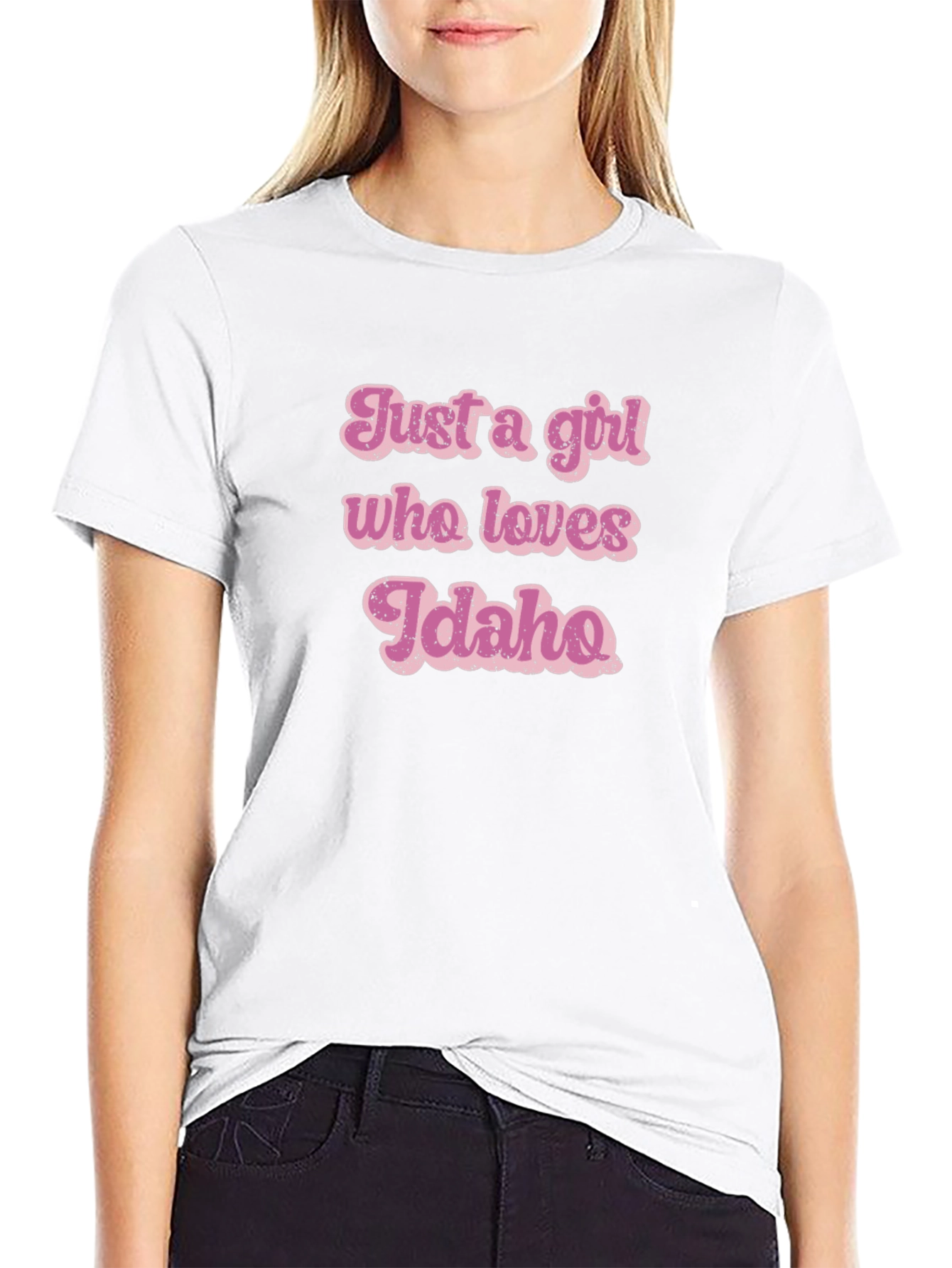 Just a Girl Who Loves Idaho Graphic Tee