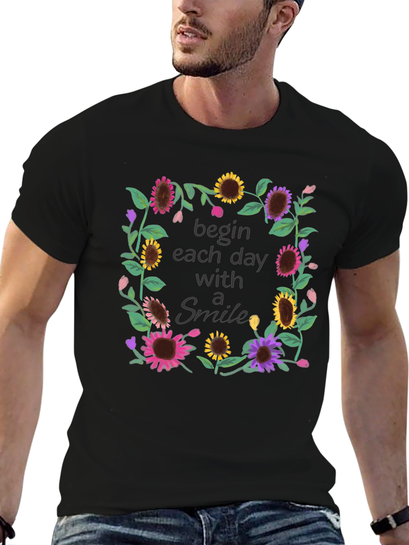 Floral Smile T-Shirt