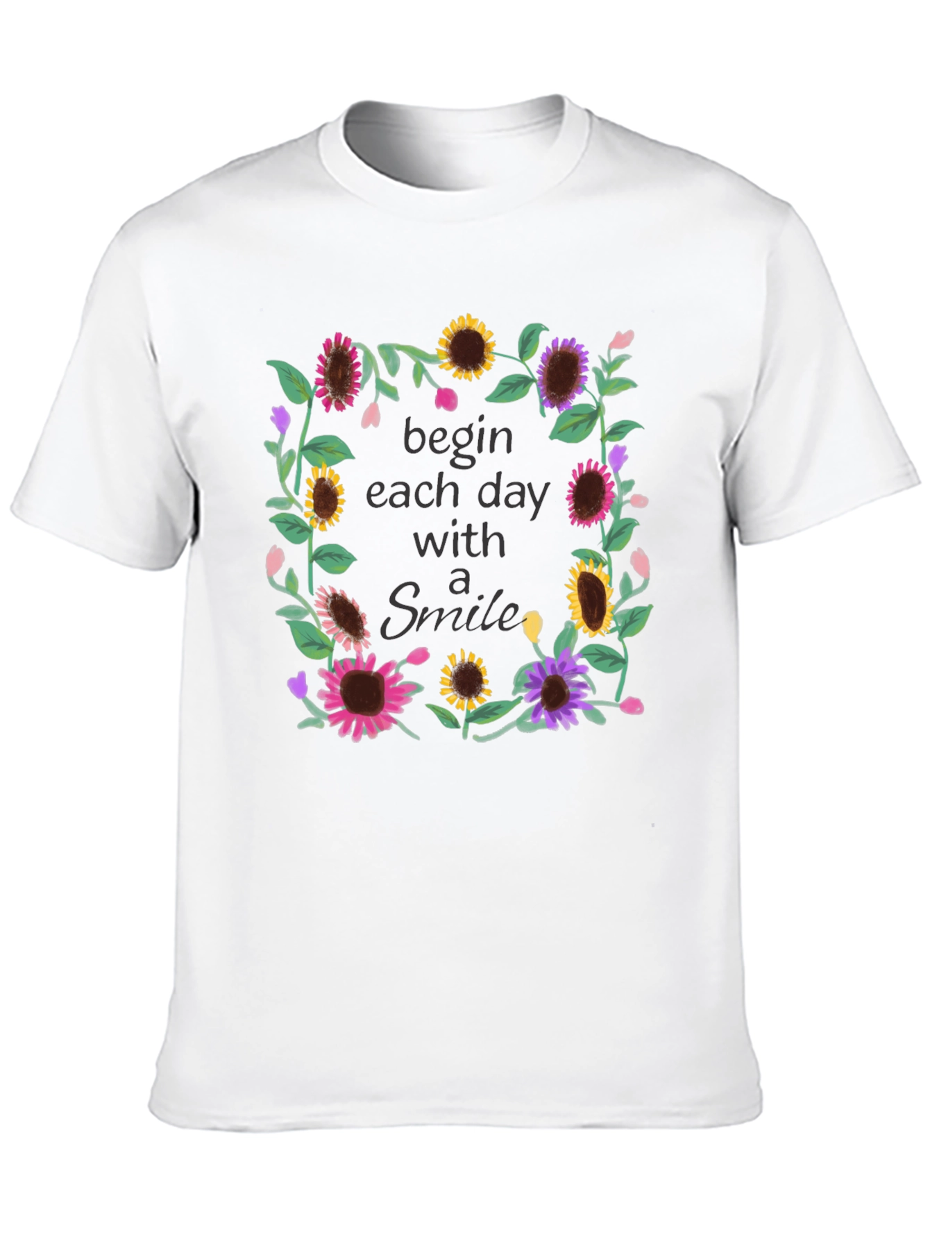 Floral Smile T-Shirt