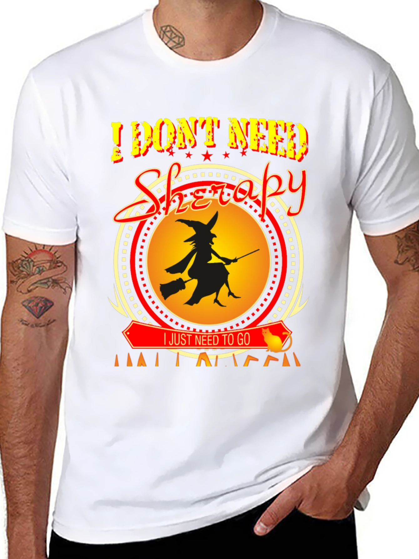 I Dont Need Therapy Halloween Witch T-Shirt
