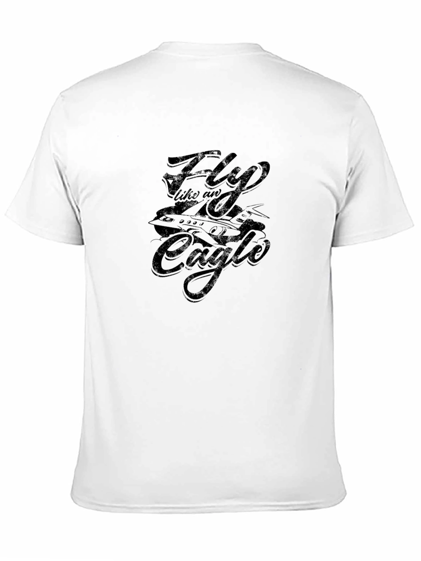 Fly Like an Eagle Graphic Tee - Black