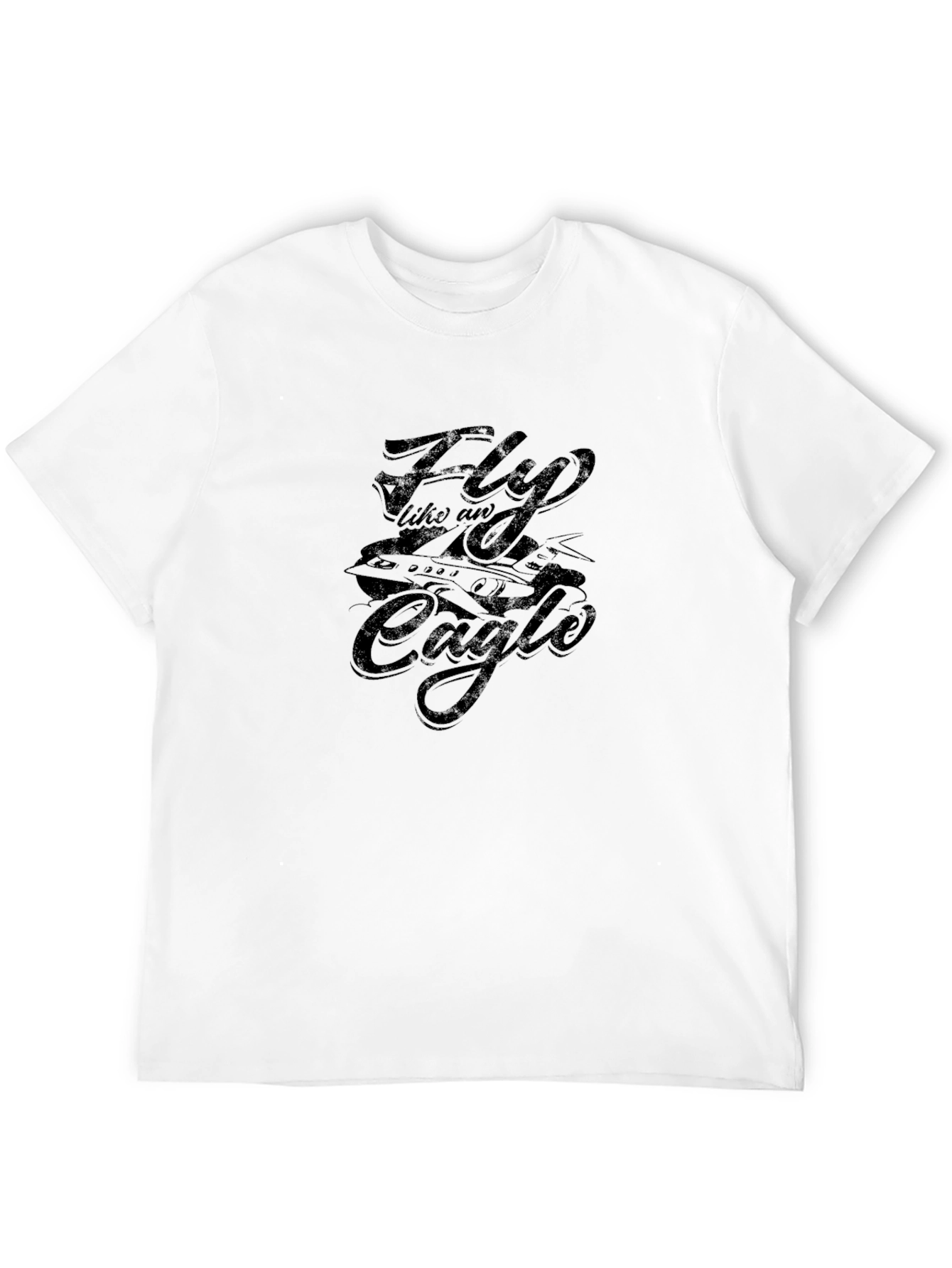 Fly Like an Eagle Graphic Tee - Black