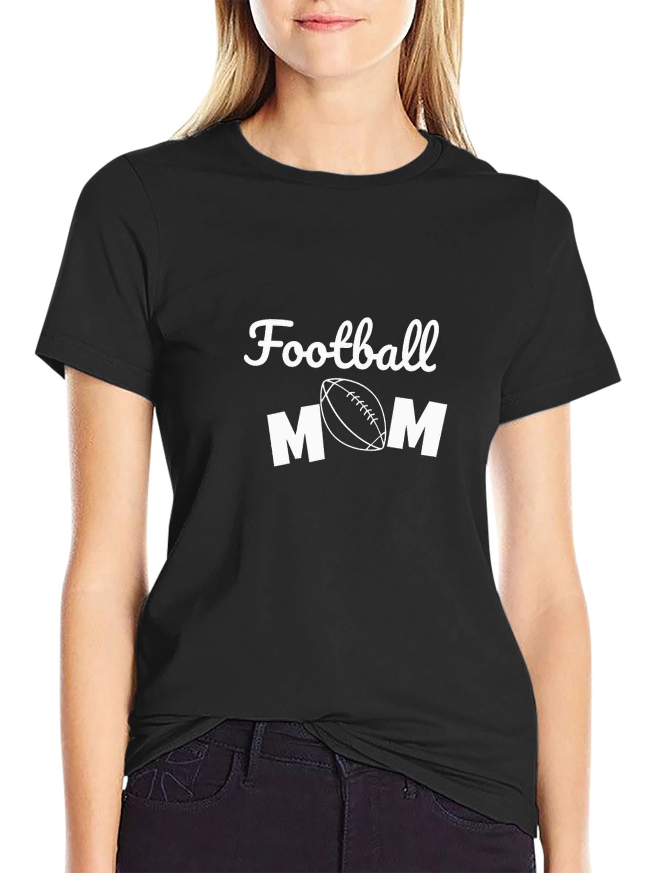 Football Mom Graphic T-Shirt - Game Day Tee