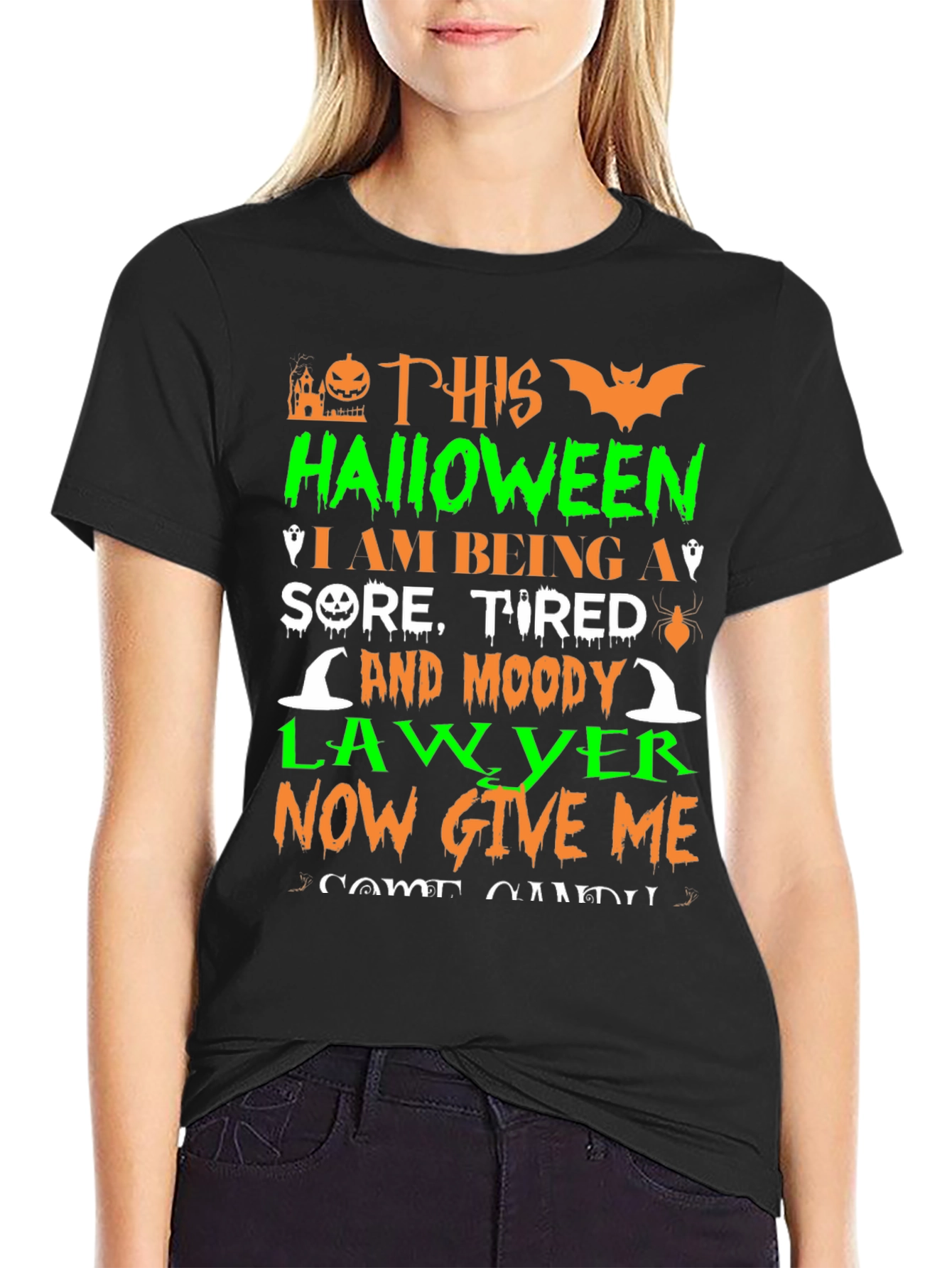 Halloween Lawyer T-Shirt - Sore Tired and Moody!