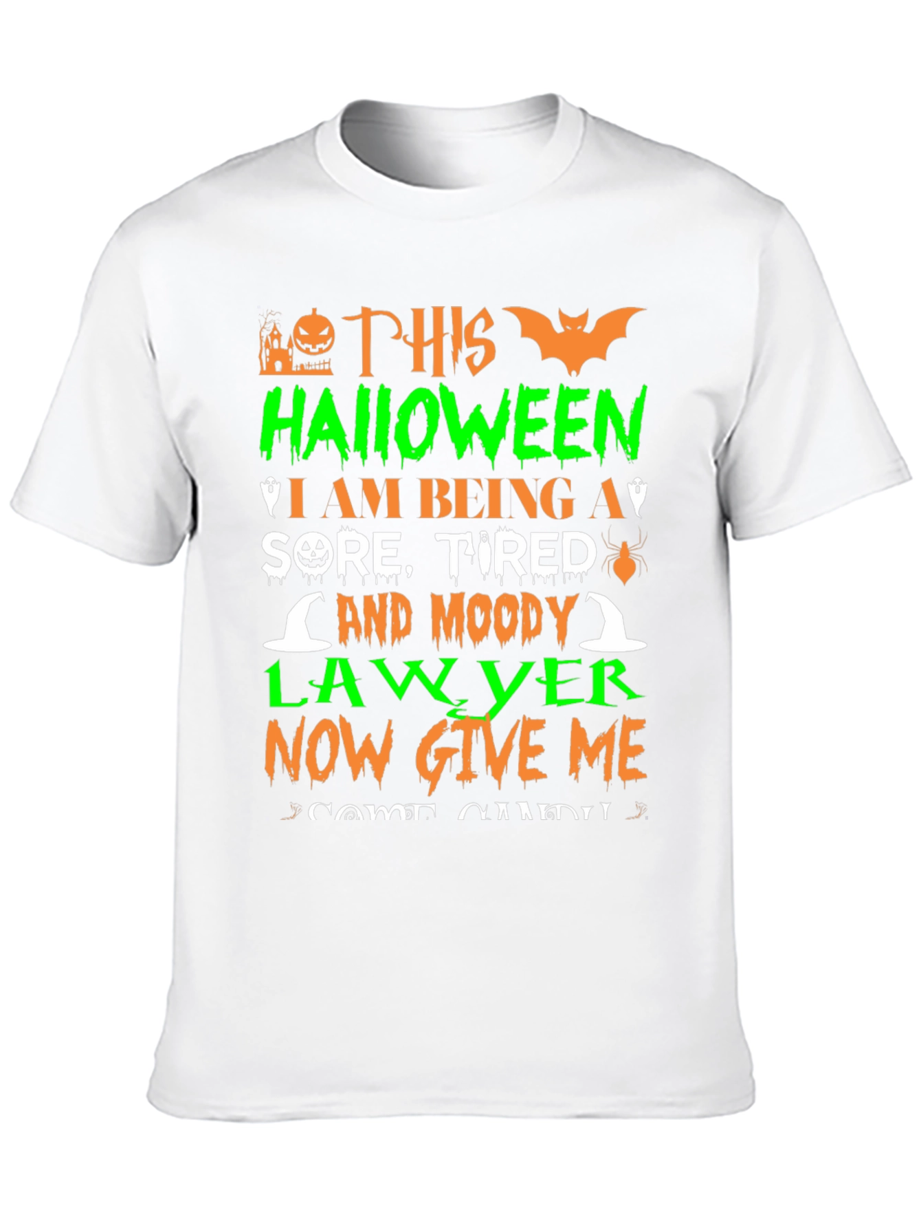 Halloween Lawyer T-Shirt - Sore Tired and Moody!