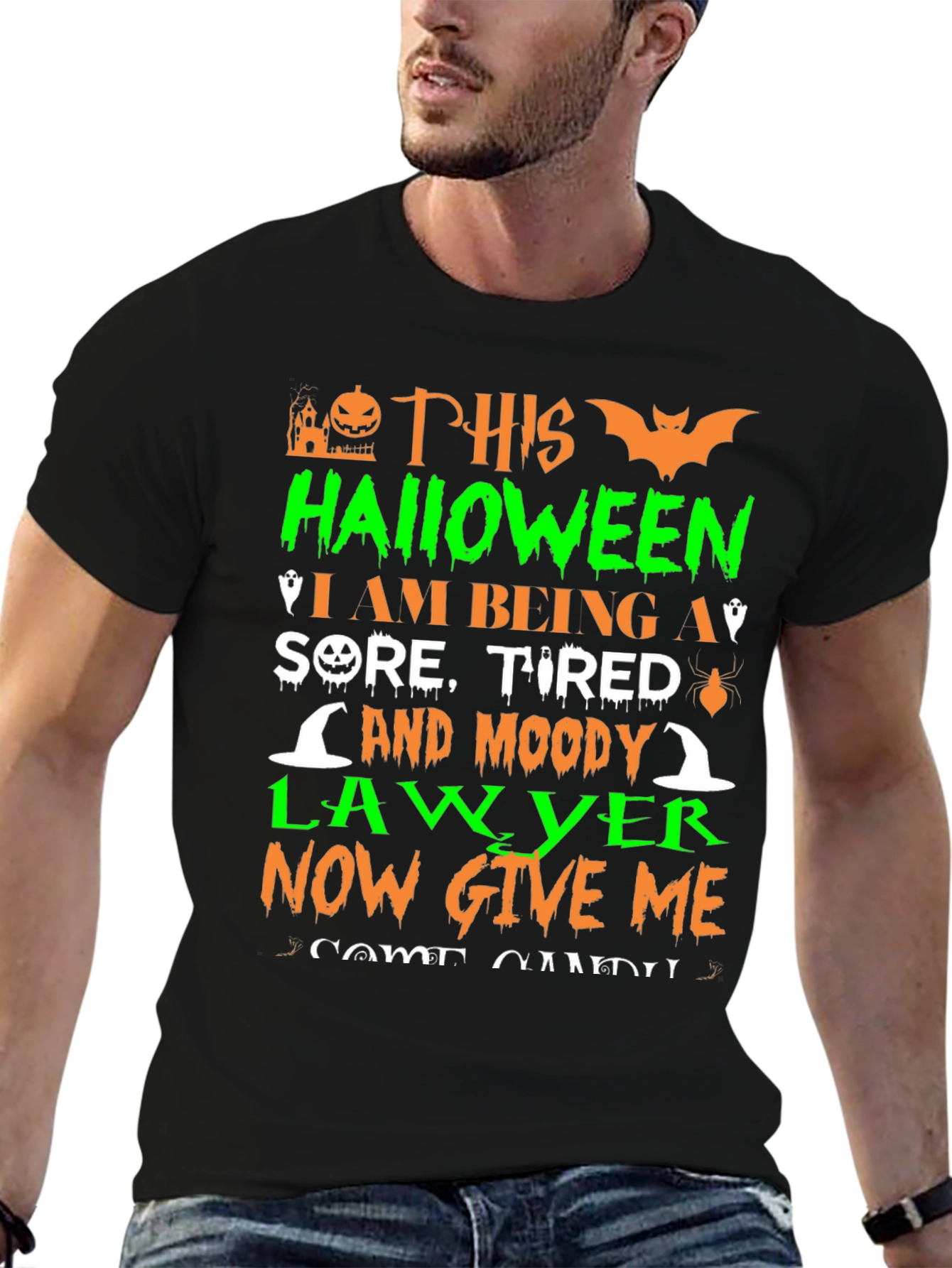 Halloween Lawyer T-Shirt - Sore Tired and Moody!