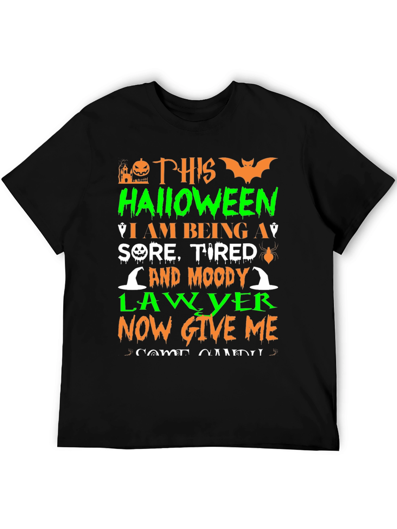 Halloween Lawyer T-Shirt - Sore Tired and Moody!