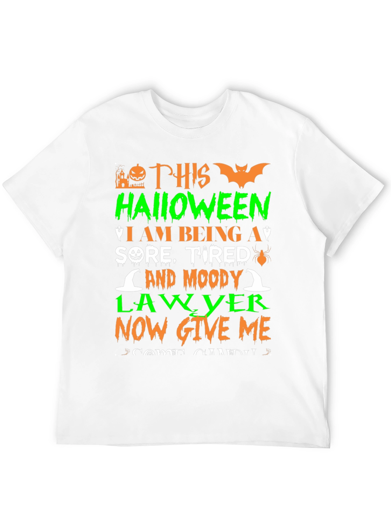 Halloween Lawyer T-Shirt - Sore Tired and Moody!
