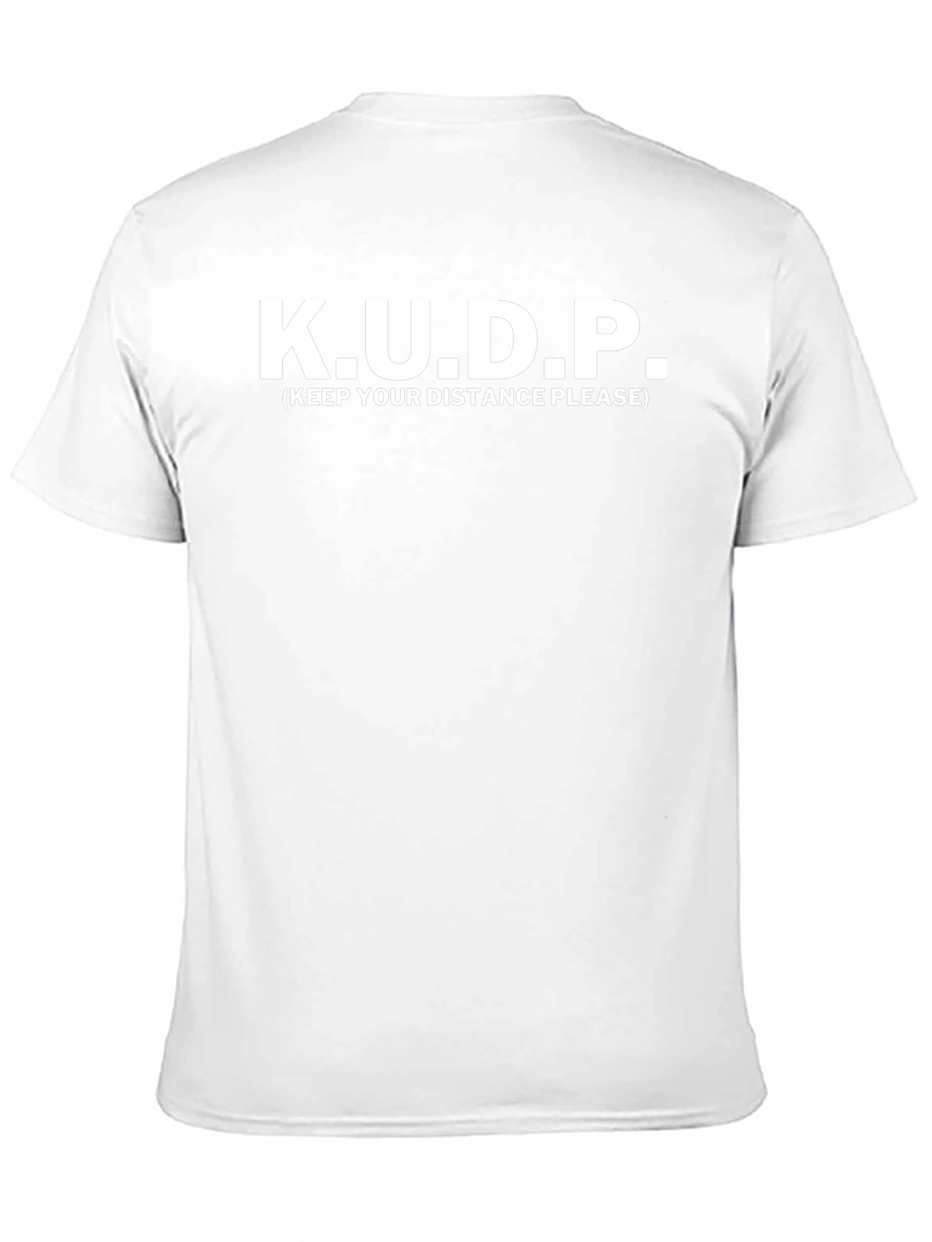 K.U.D.P. Keep Your Distance Please Black T-Shirt