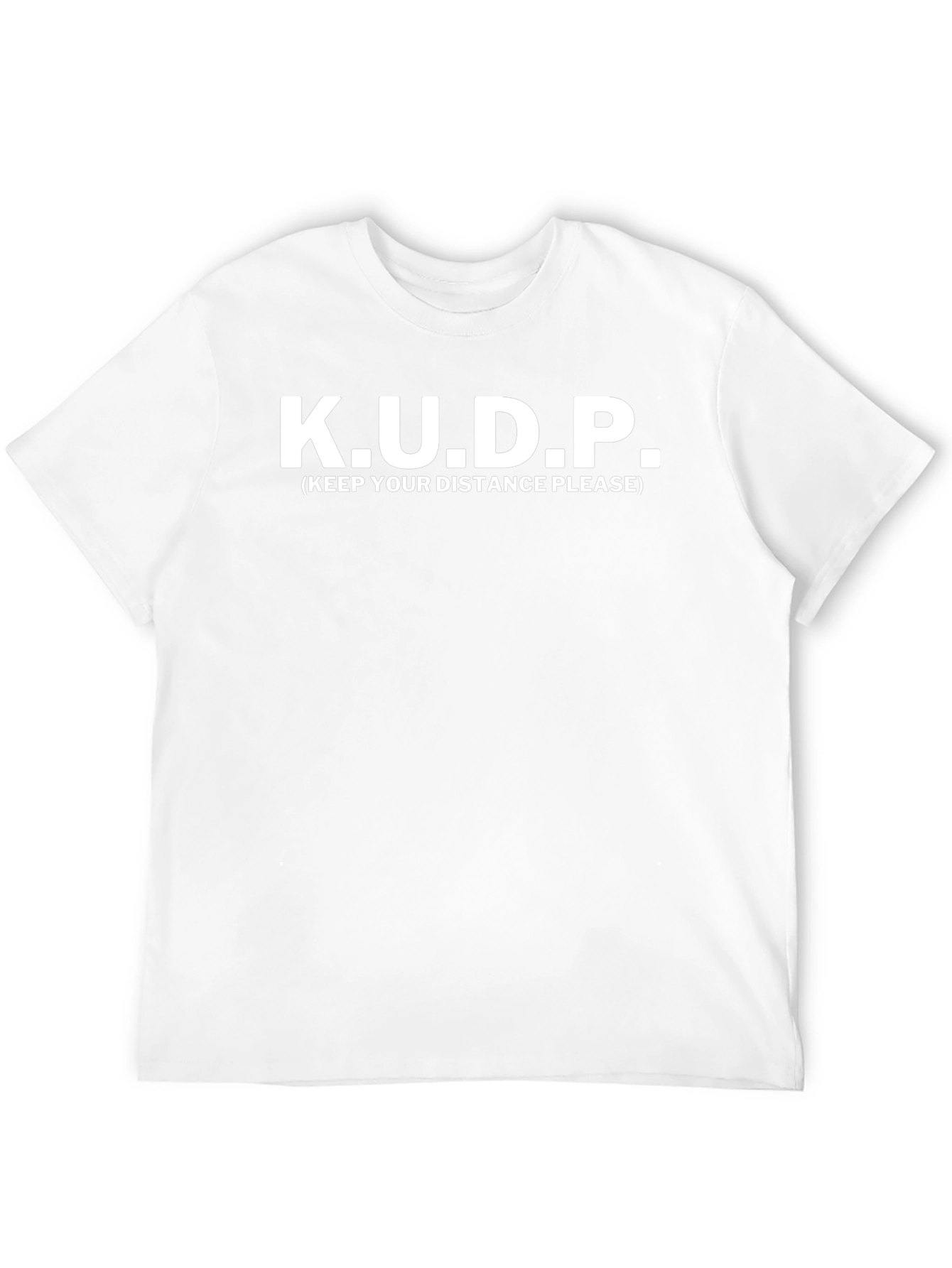 K.U.D.P. Keep Your Distance Please Black T-Shirt