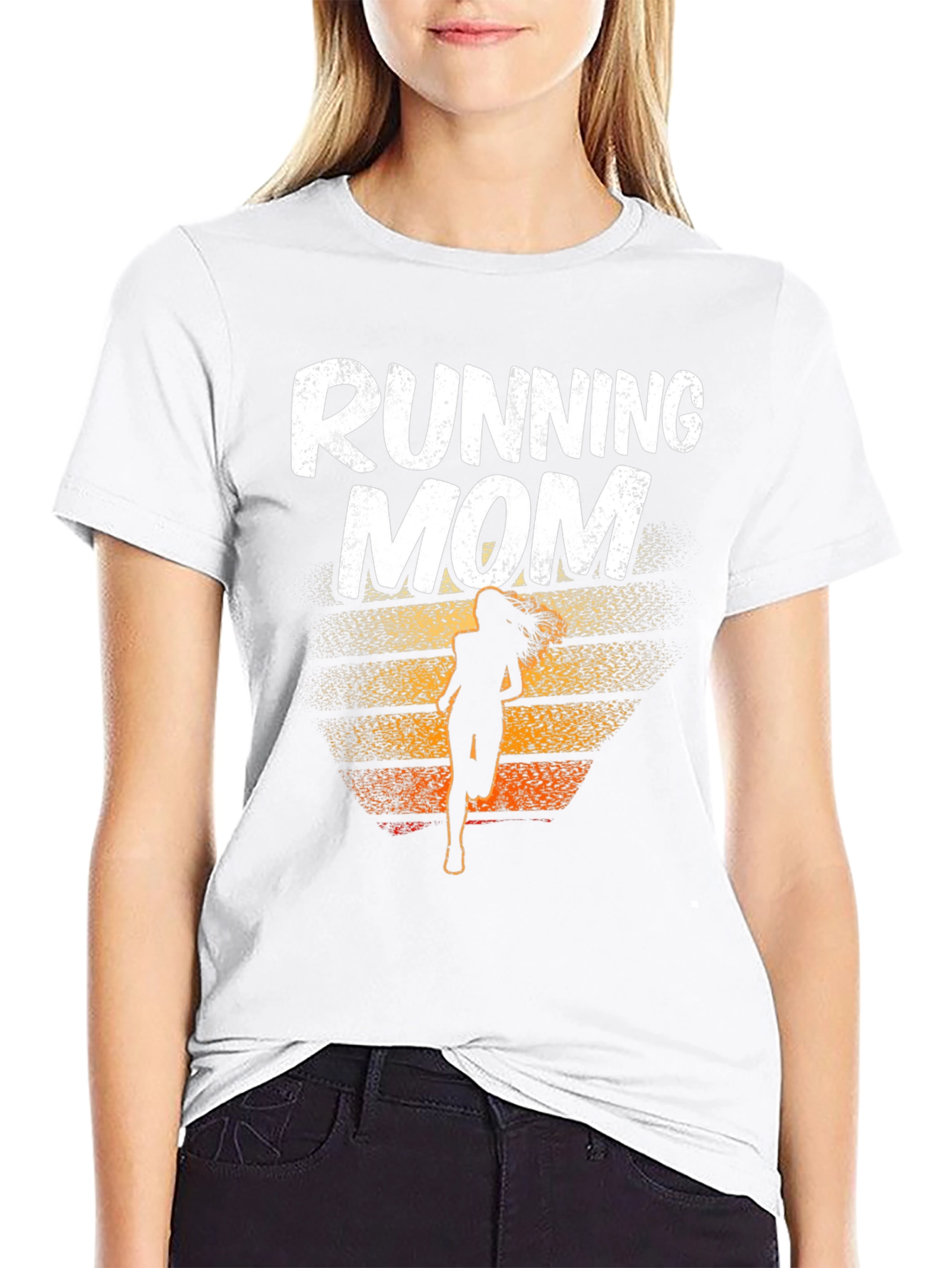 Running Mom Graphic T-Shirt - Athlete Mother Gift