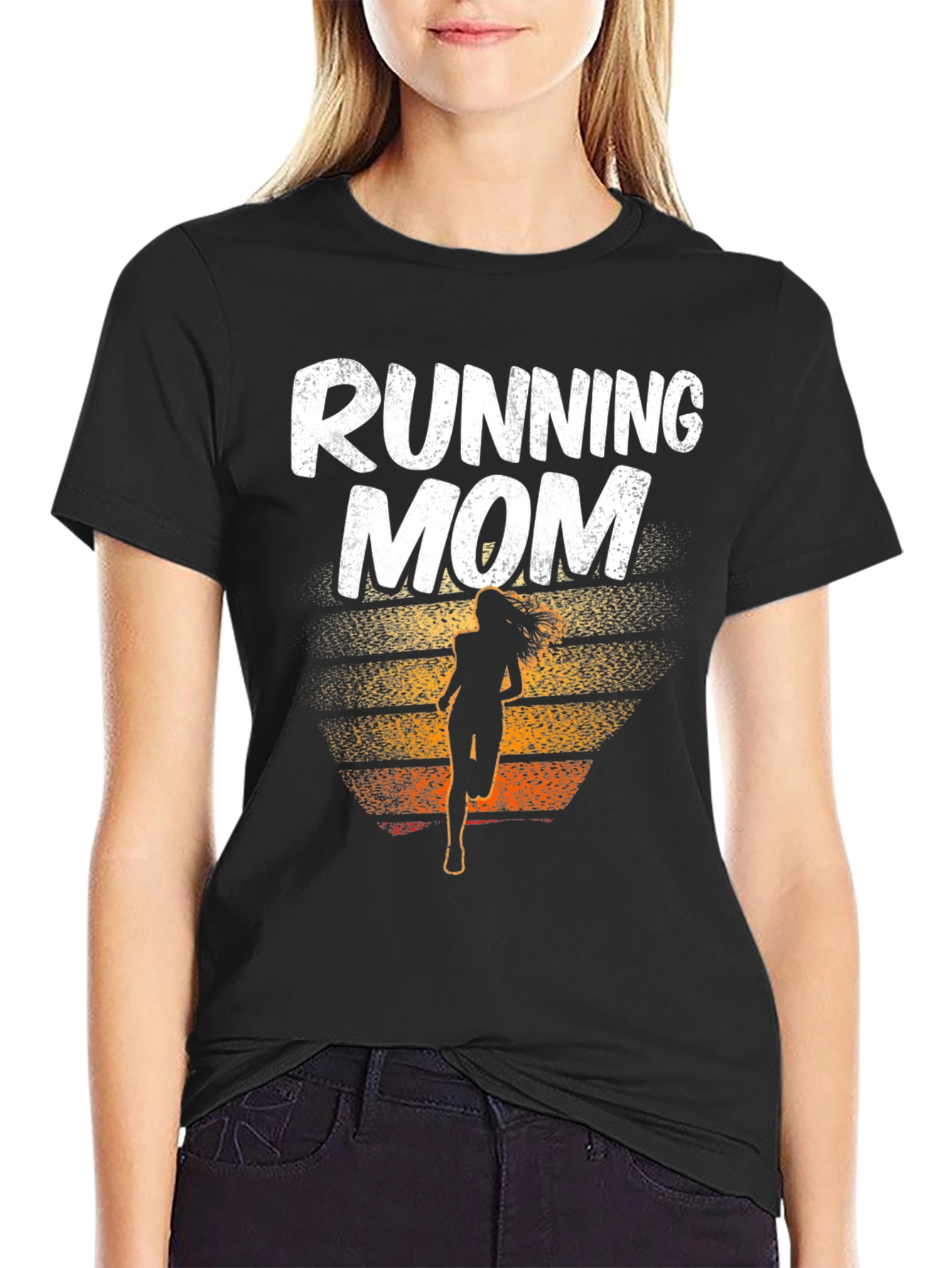 Running Mom Graphic T-Shirt - Athlete Mother Gift
