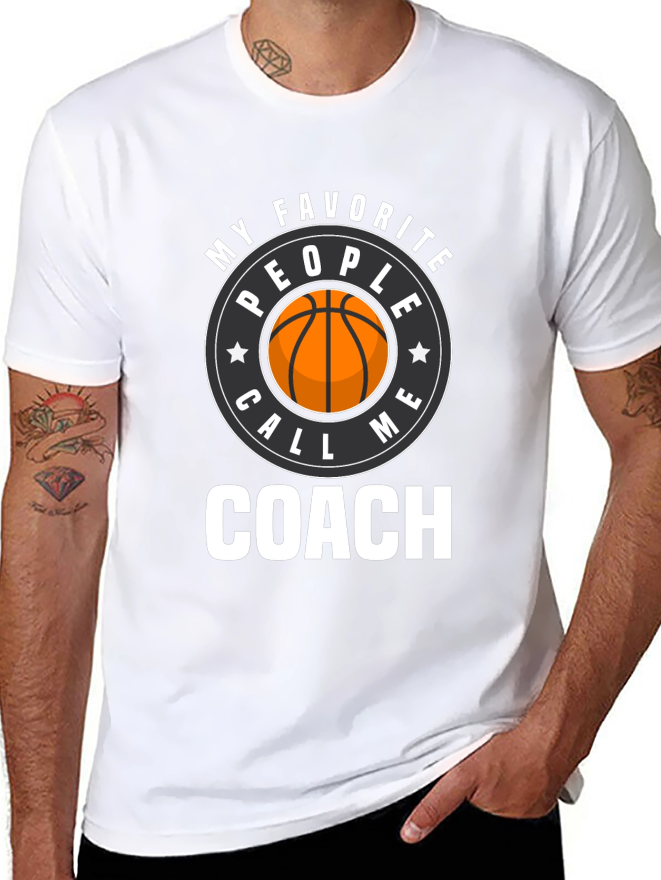 Basketball Coach Graphic T-Shirt