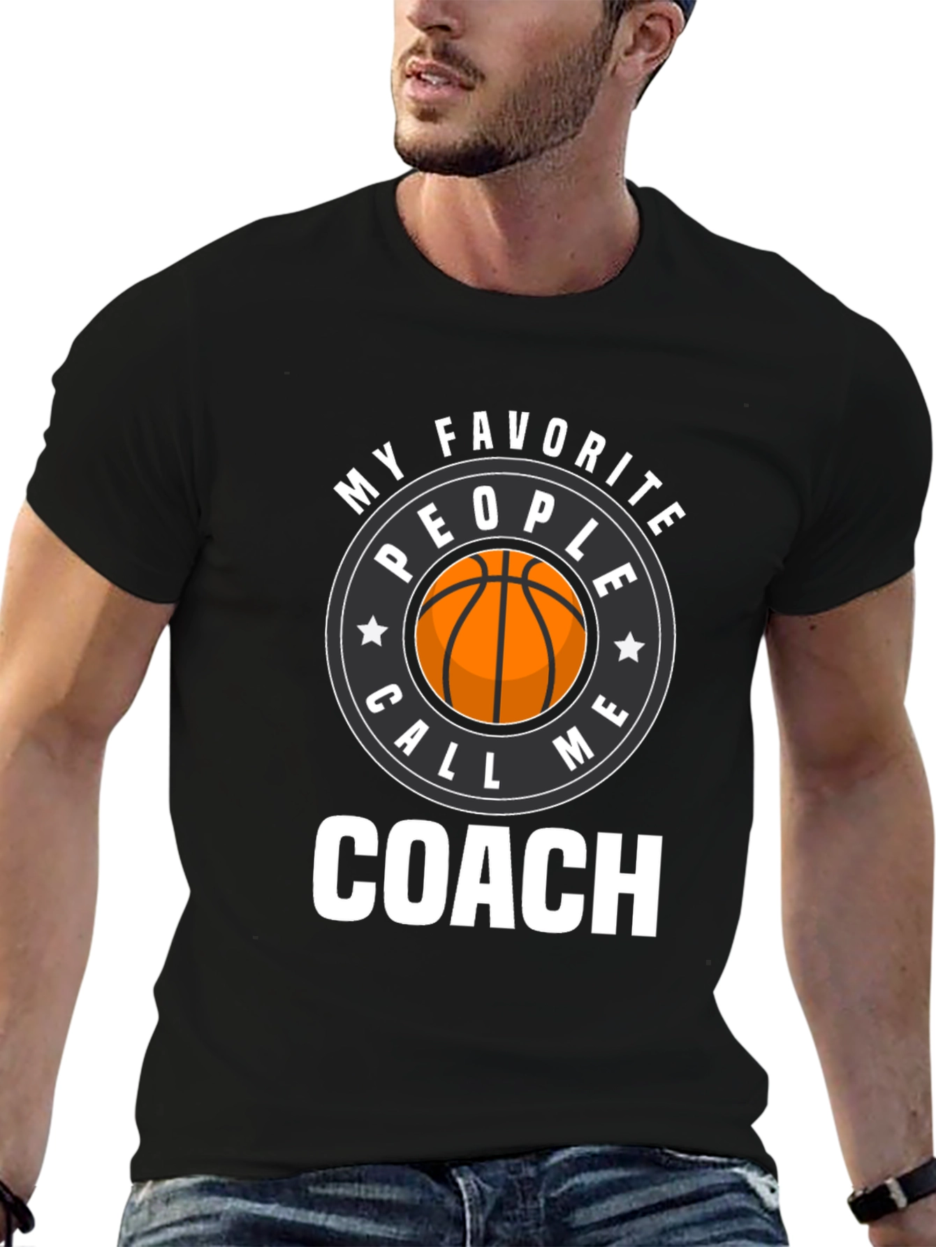 Basketball Coach Graphic T-Shirt