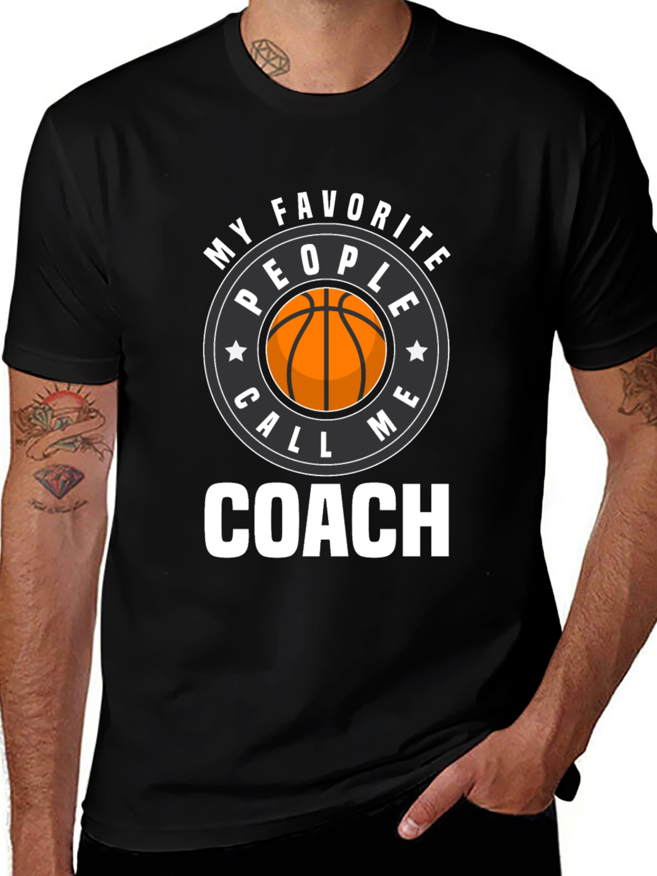 Basketball Coach Graphic T-Shirt