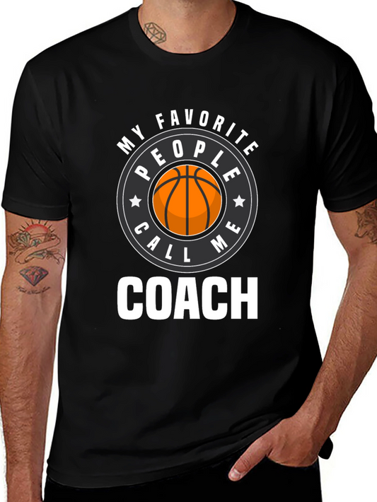 Basketball Coach Graphic T-Shirt