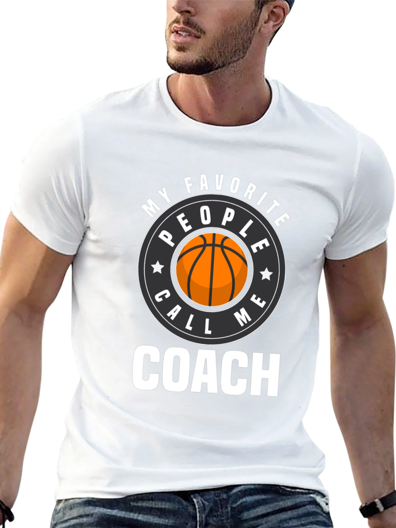 Basketball Coach Graphic T-Shirt