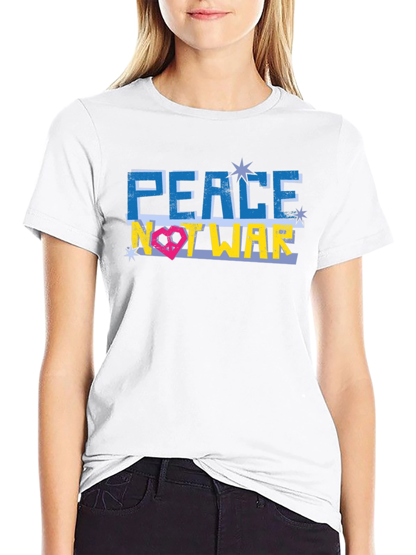 Peace Not War Graphic T-Shirt