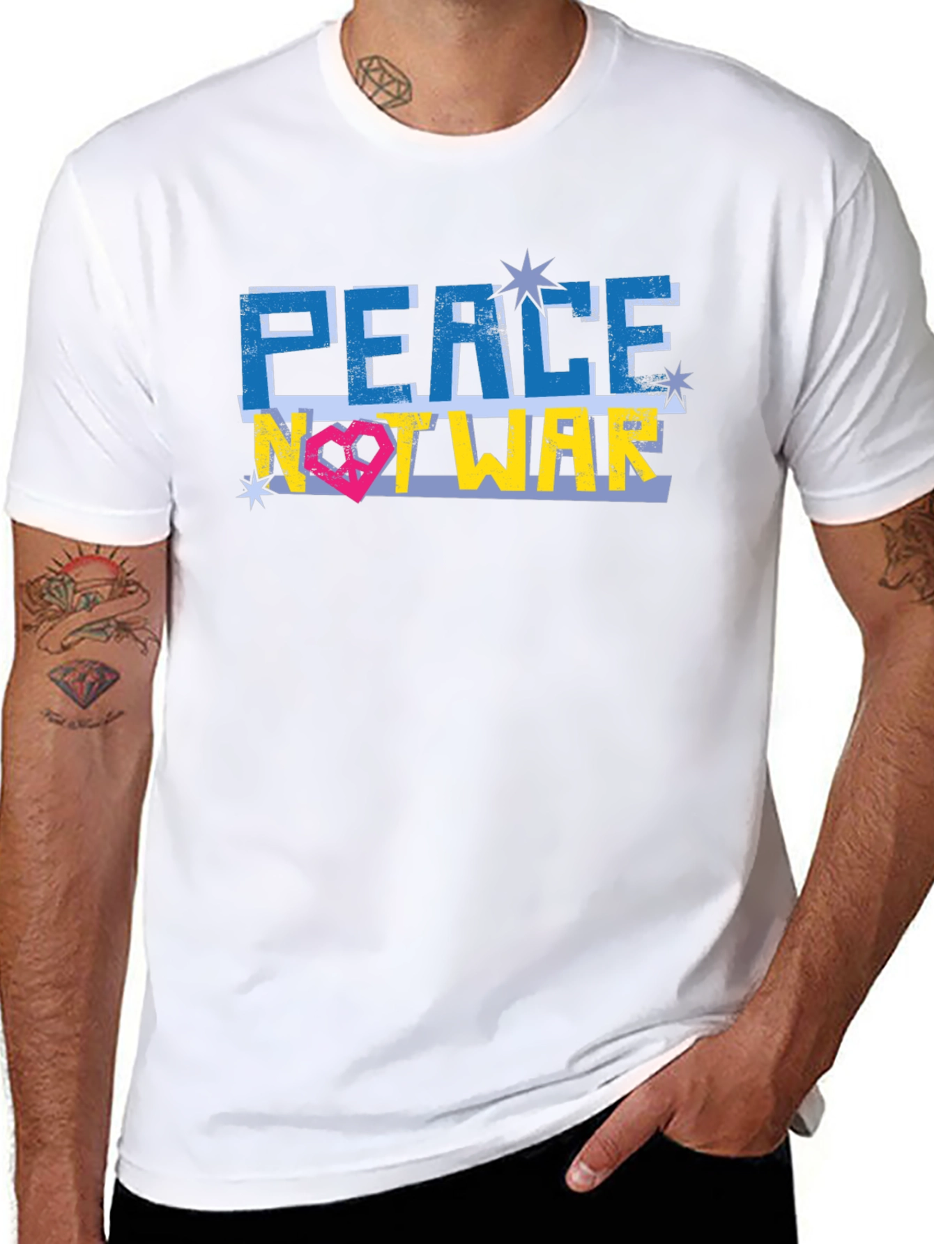 Peace Not War Graphic T-Shirt