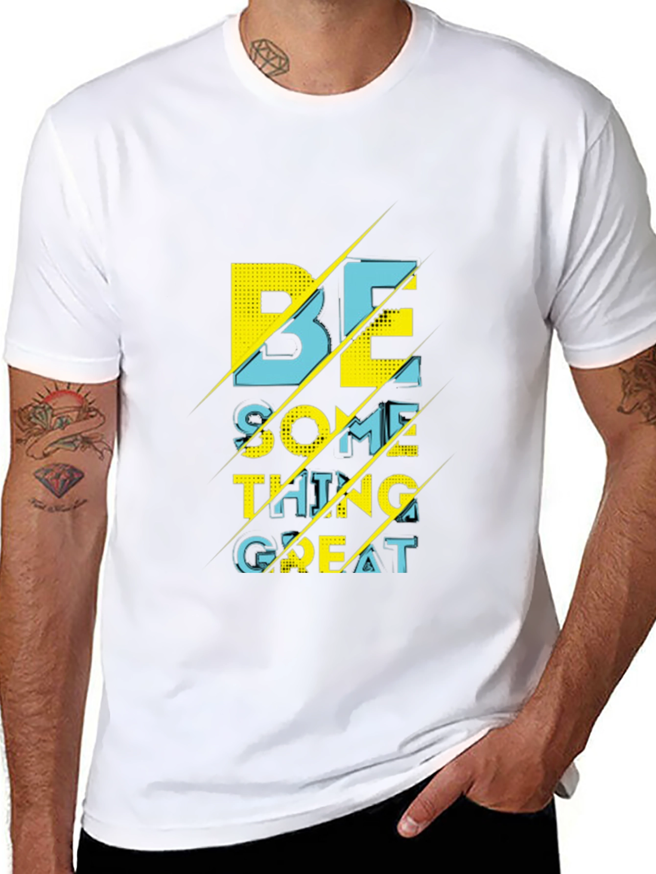 Motivational Be Something Great Graphic T-Shirt