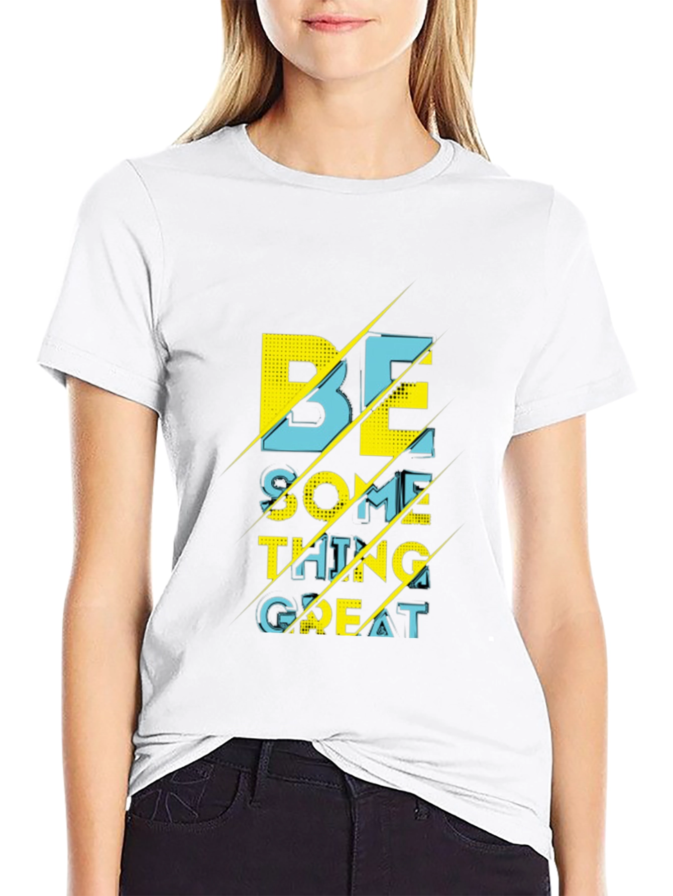 Motivational Be Something Great Graphic T-Shirt