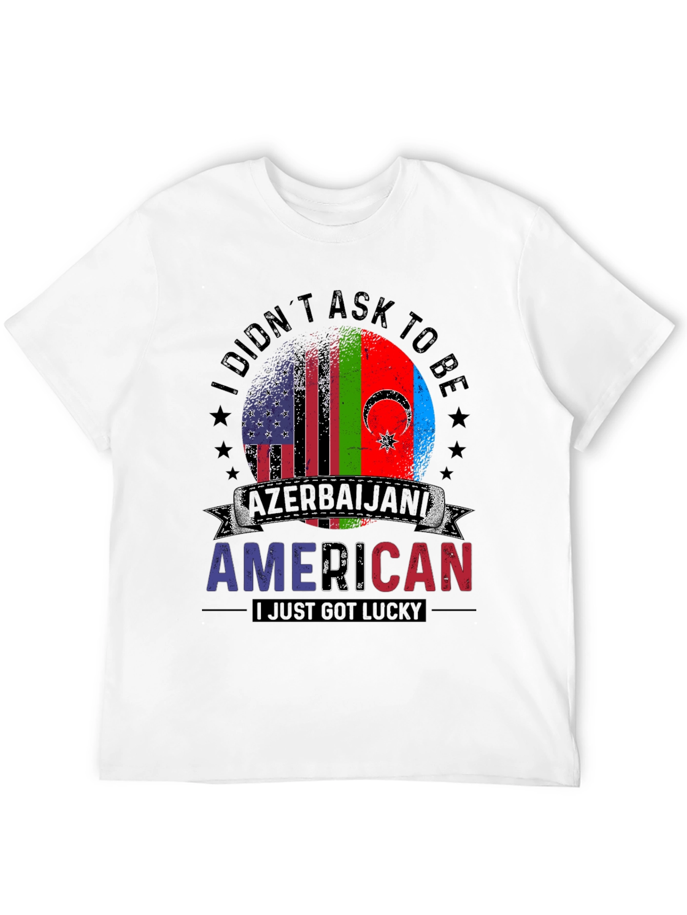 Azerbaijani American Lucky Flag T-Shirt