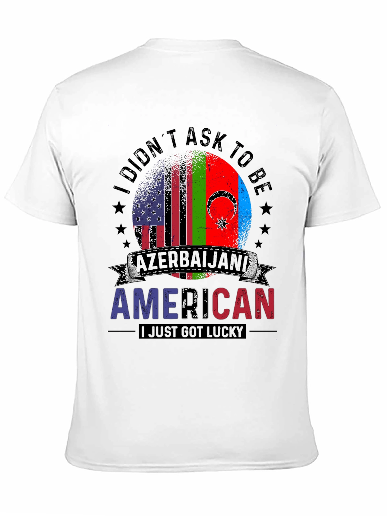 Azerbaijani American Lucky Flag T-Shirt