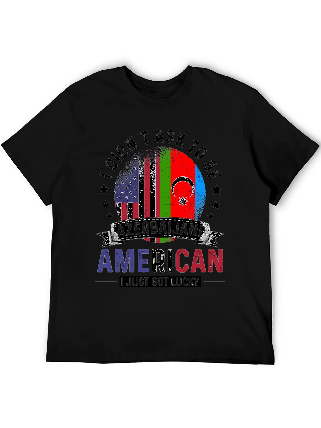 Azerbaijani American Lucky Flag T-Shirt