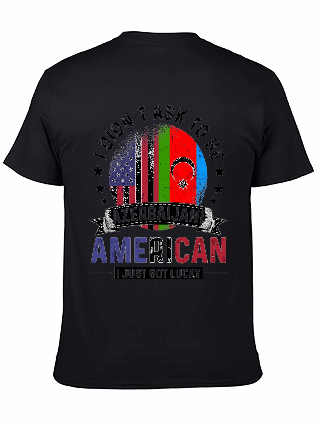 Azerbaijani American Lucky Flag T-Shirt