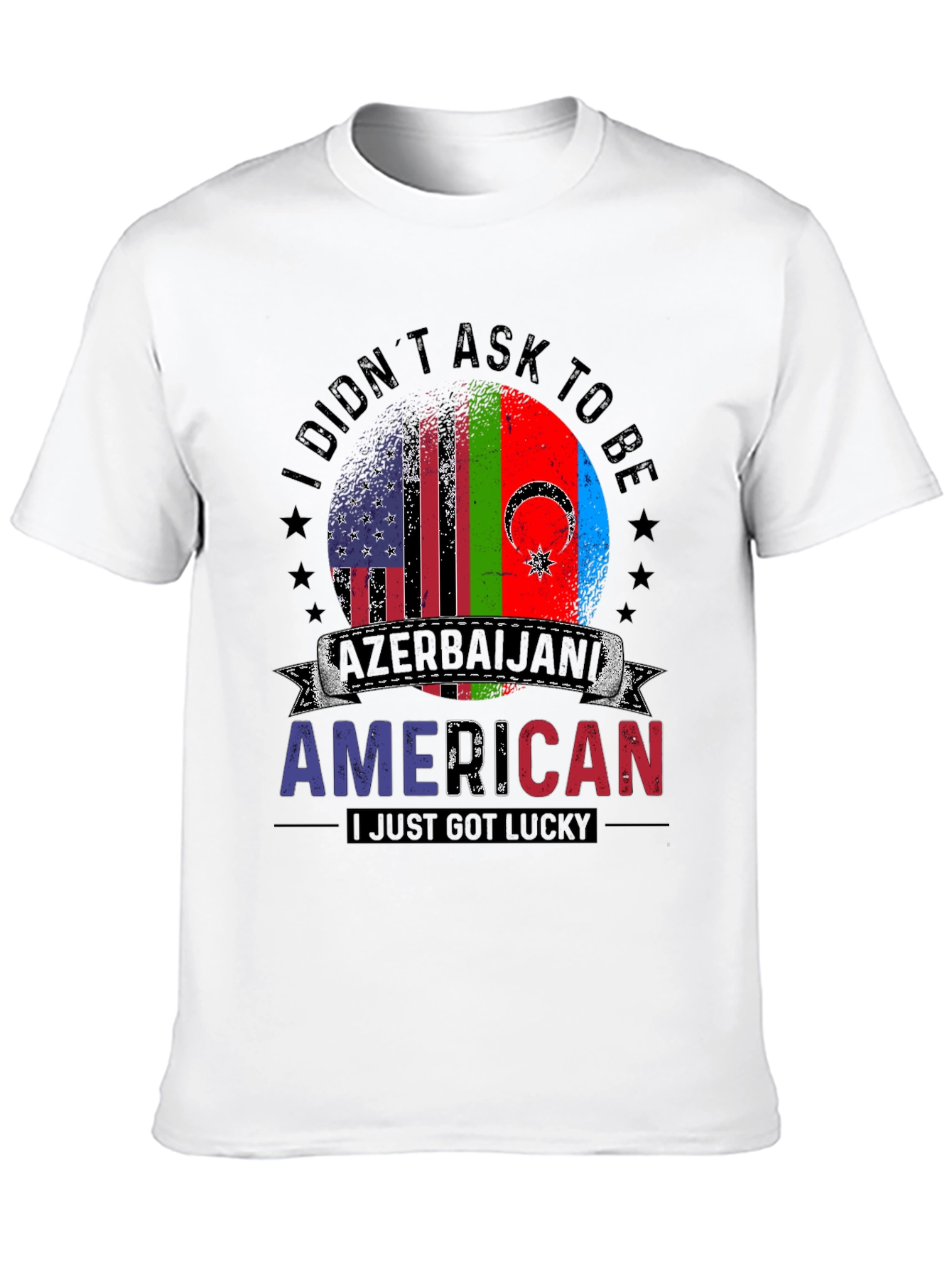 Azerbaijani American Lucky Flag T-Shirt