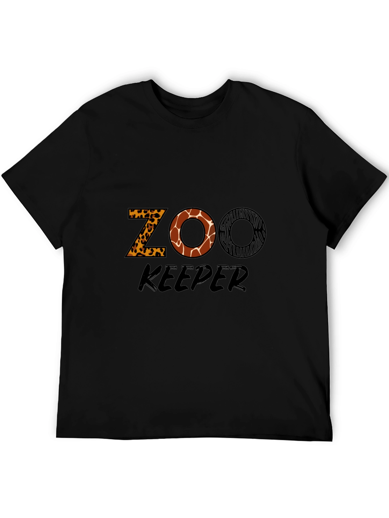 Zoo Keeper Animal Print Graphic T-Shirt