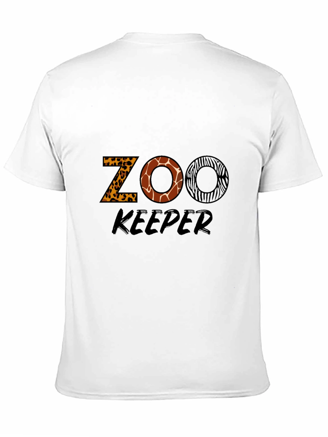 Zoo Keeper Animal Print Graphic T-Shirt