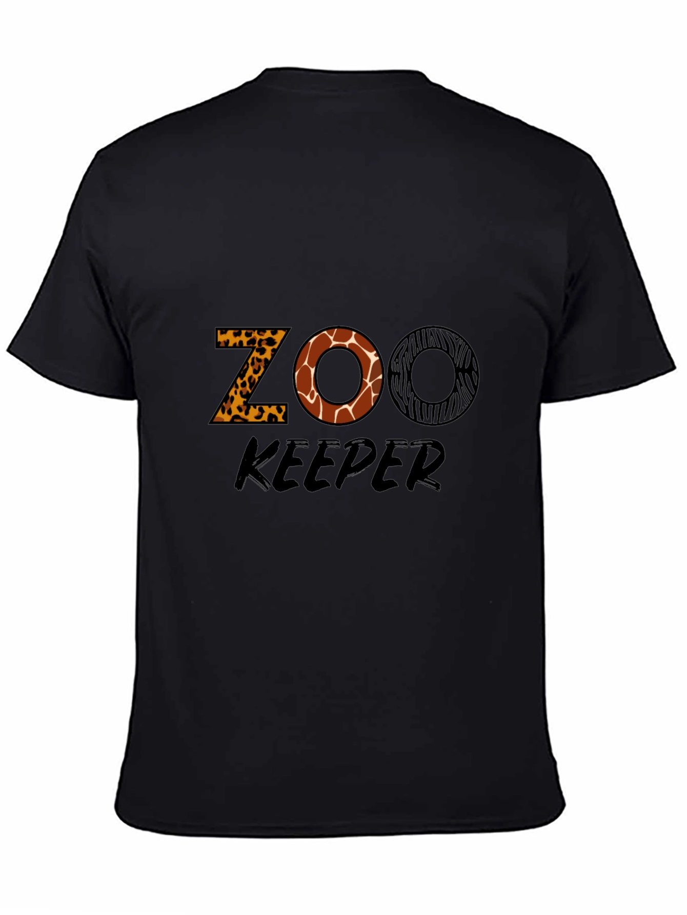 Zoo Keeper Animal Print Graphic T-Shirt
