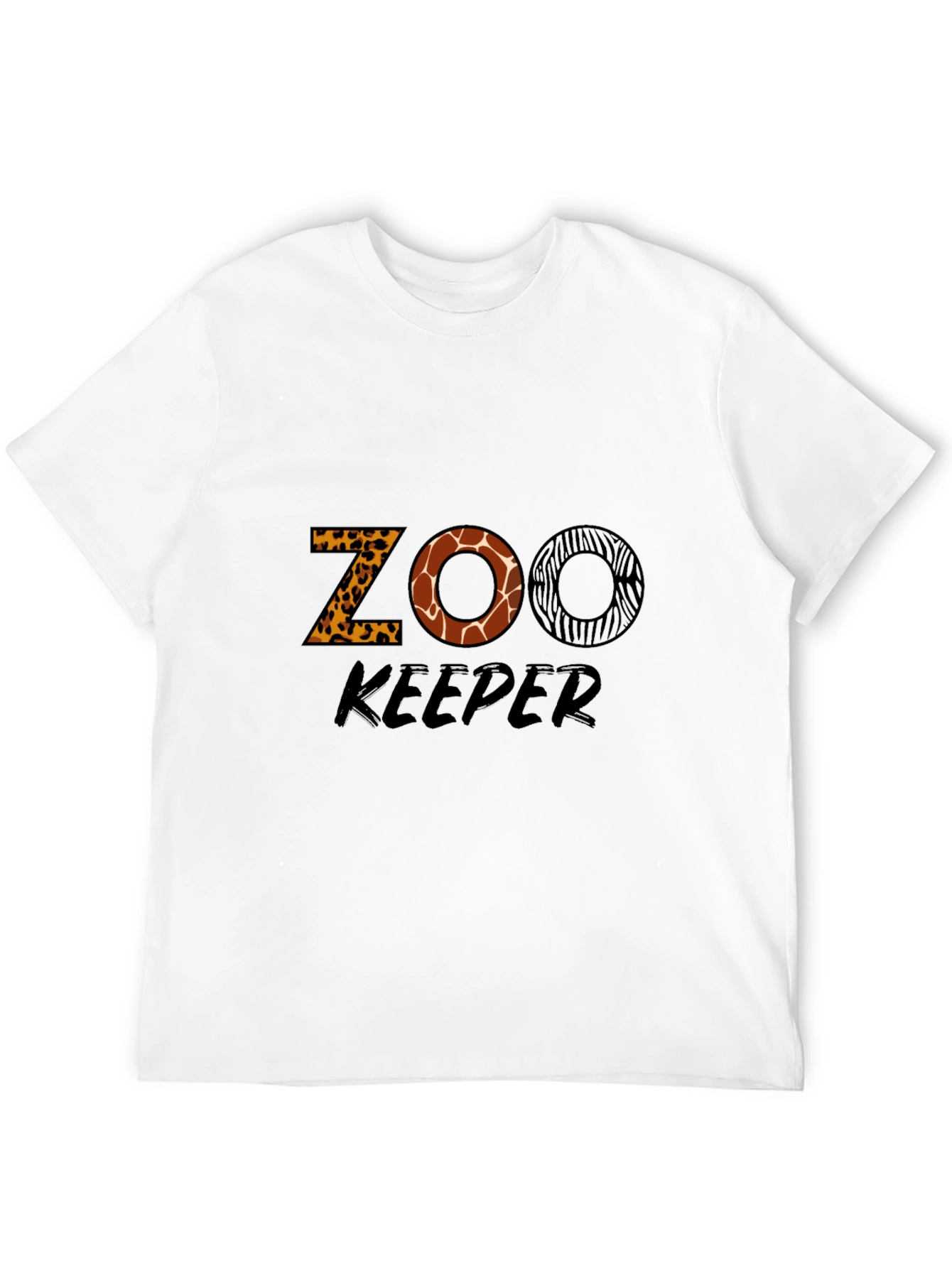 Zoo Keeper Animal Print Graphic T-Shirt
