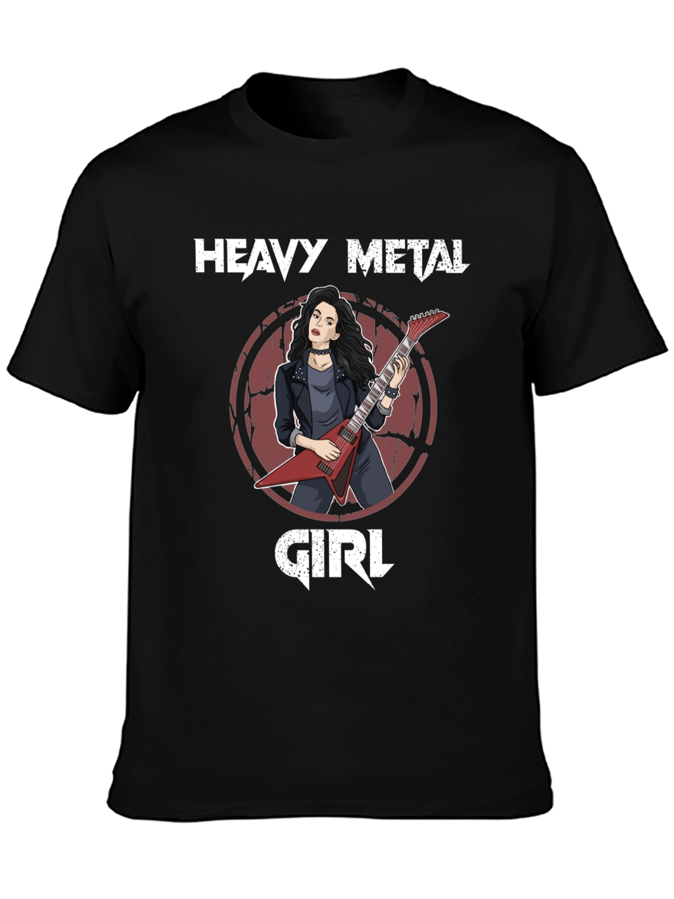 Heavy Metal Girl Graphic T-Shirt - Rocker Tee
