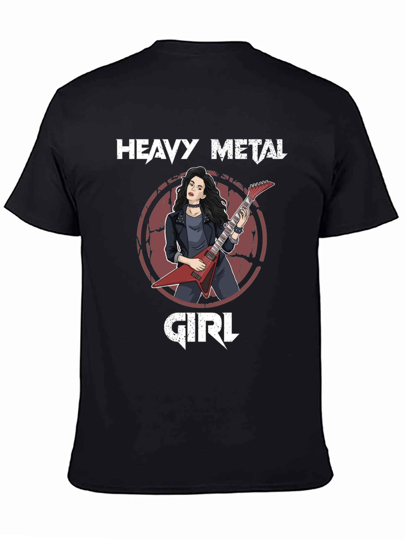 Heavy Metal Girl Graphic T-Shirt - Rocker Tee