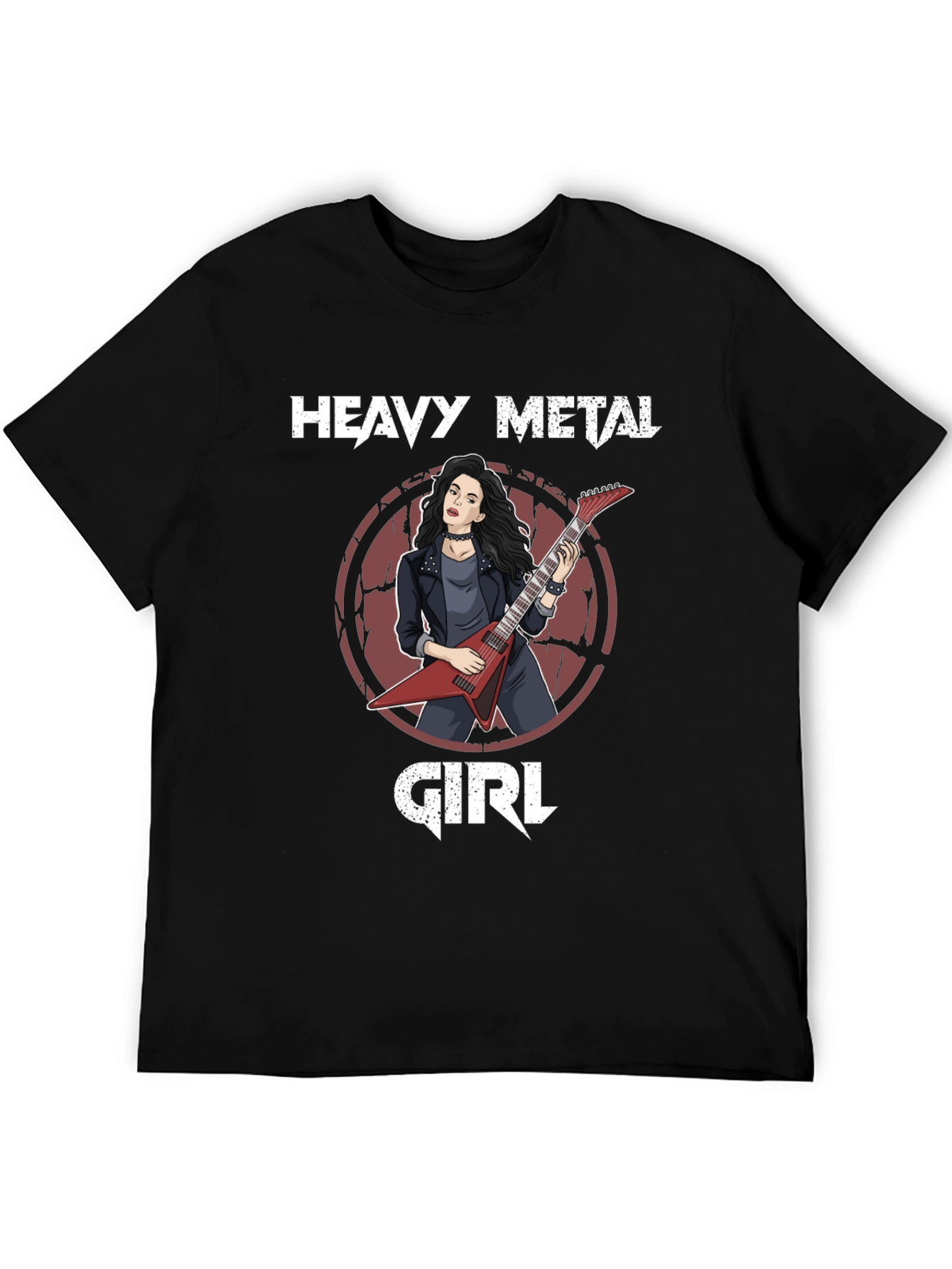 Heavy Metal Girl Graphic T-Shirt - Rocker Tee