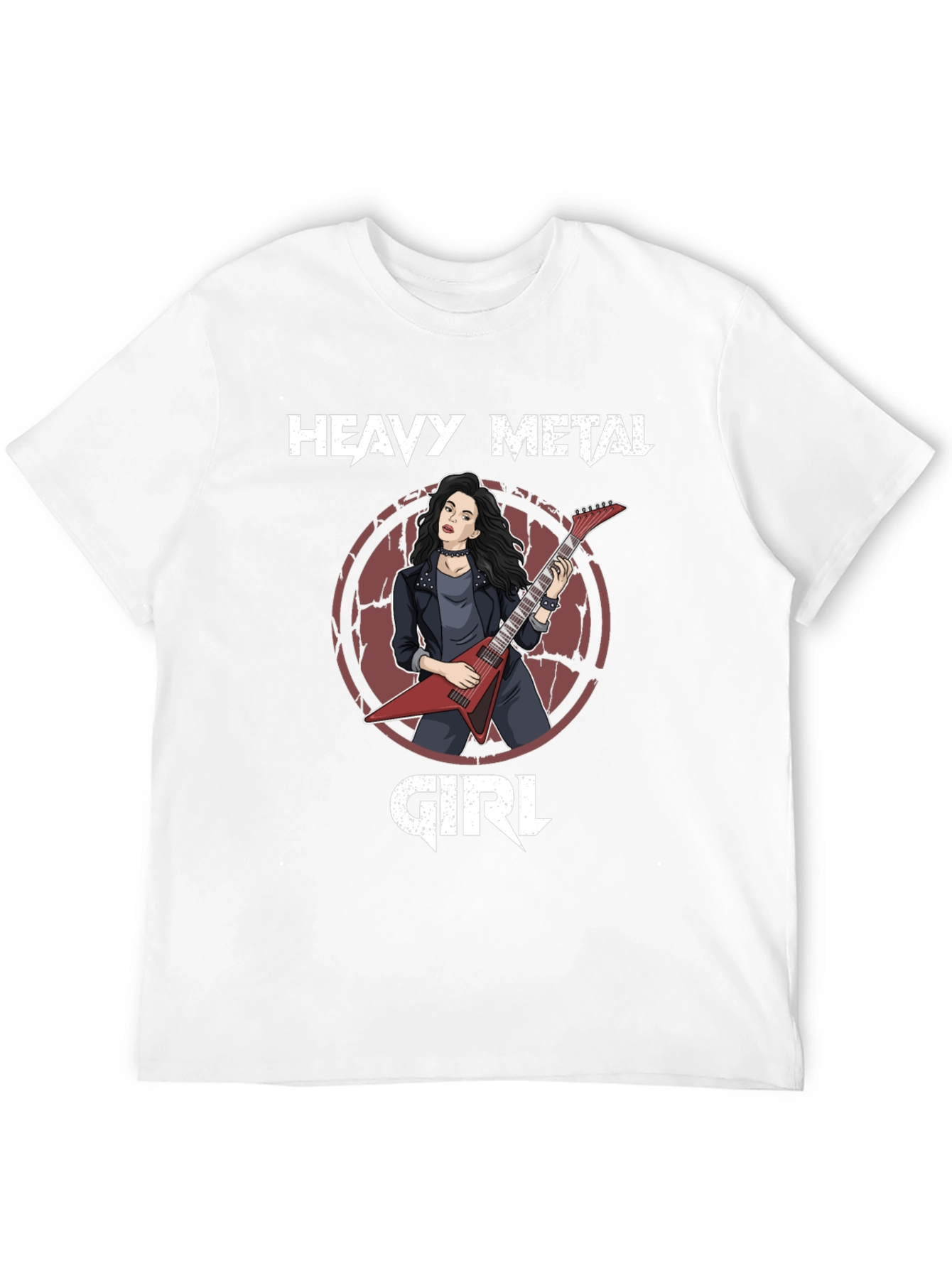 Heavy Metal Girl Graphic T-Shirt - Rocker Tee