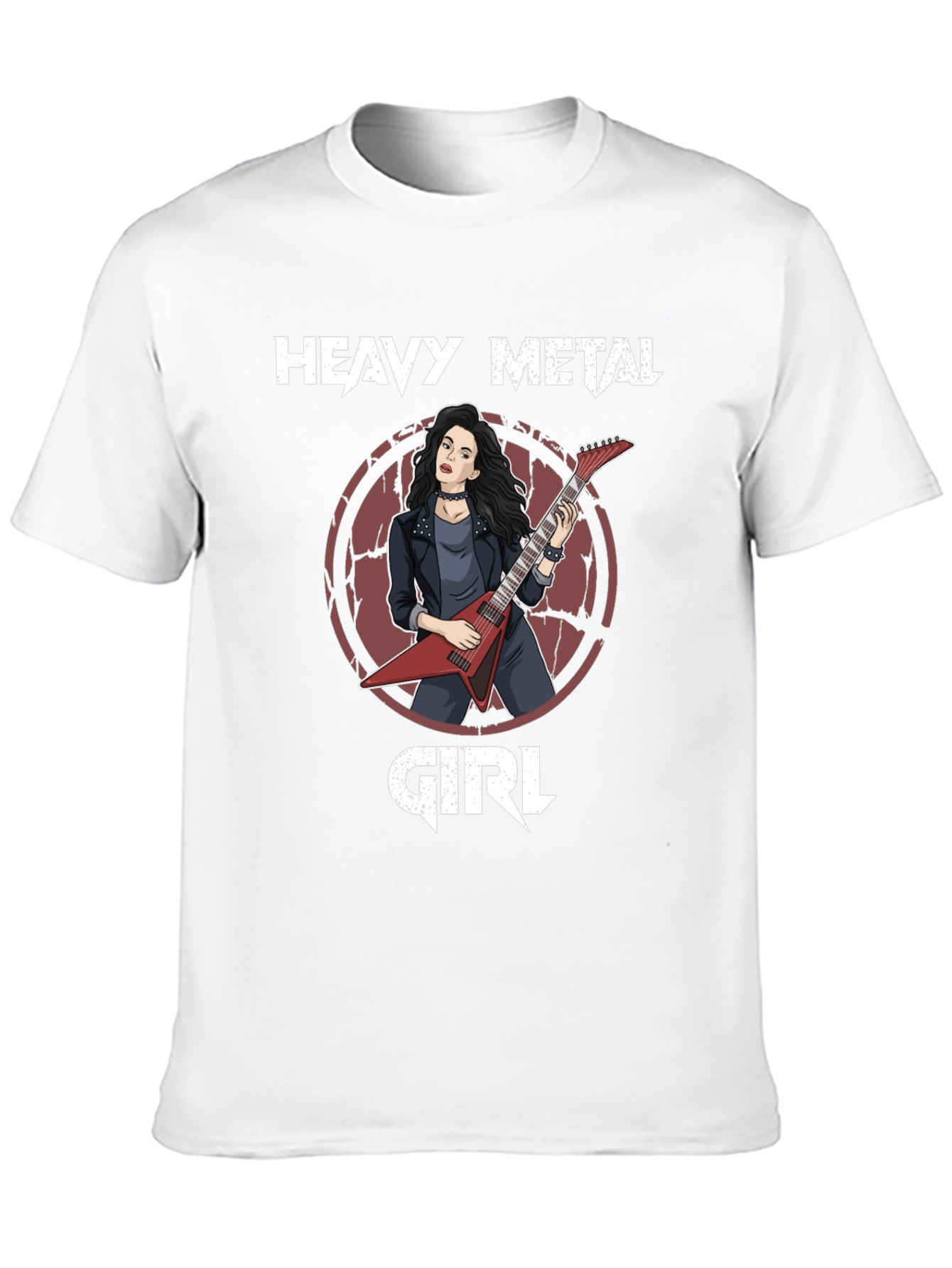 Heavy Metal Girl Graphic T-Shirt - Rocker Tee