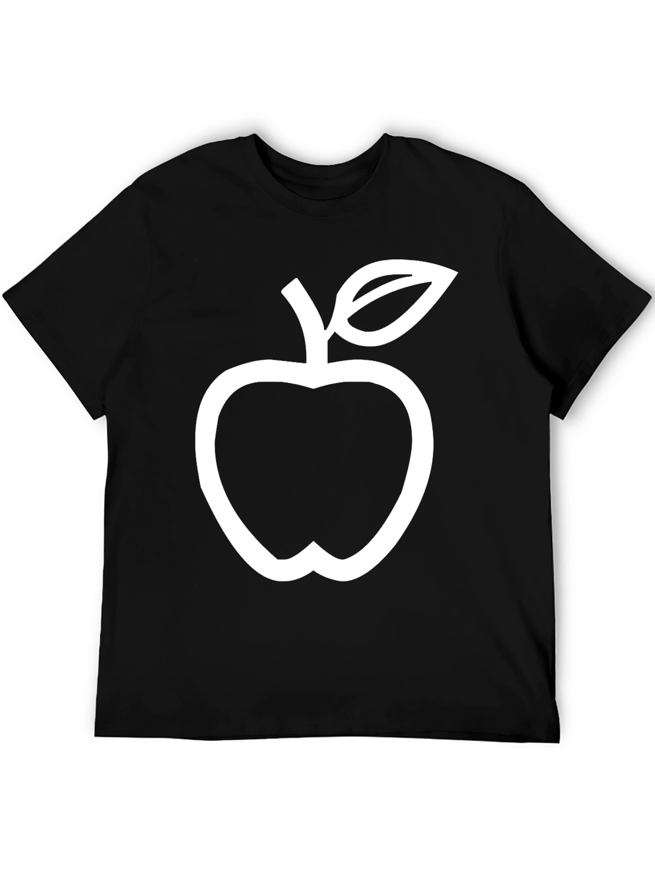 Black Apple Graphic T-Shirt
