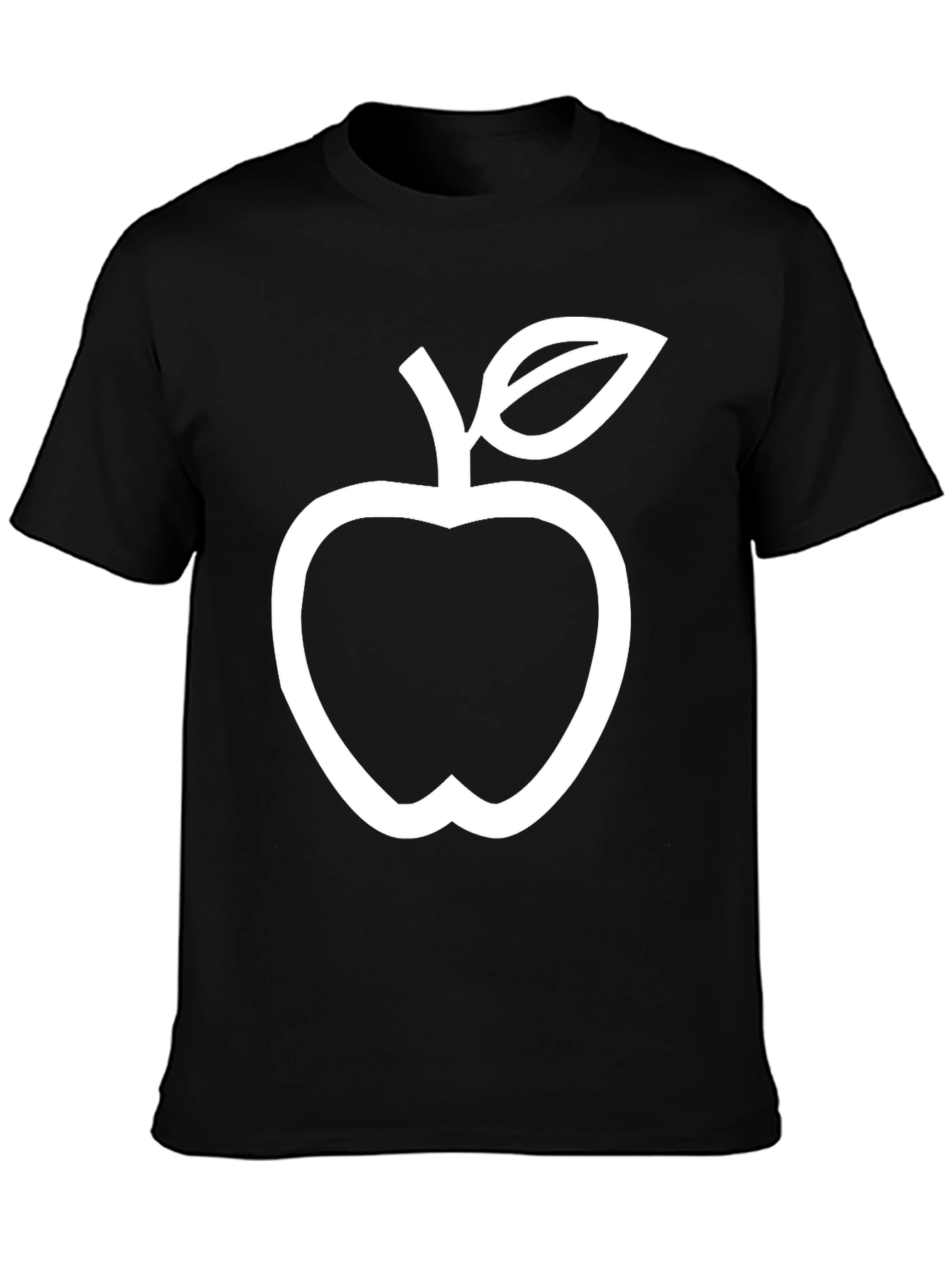 Black Apple Graphic T-Shirt