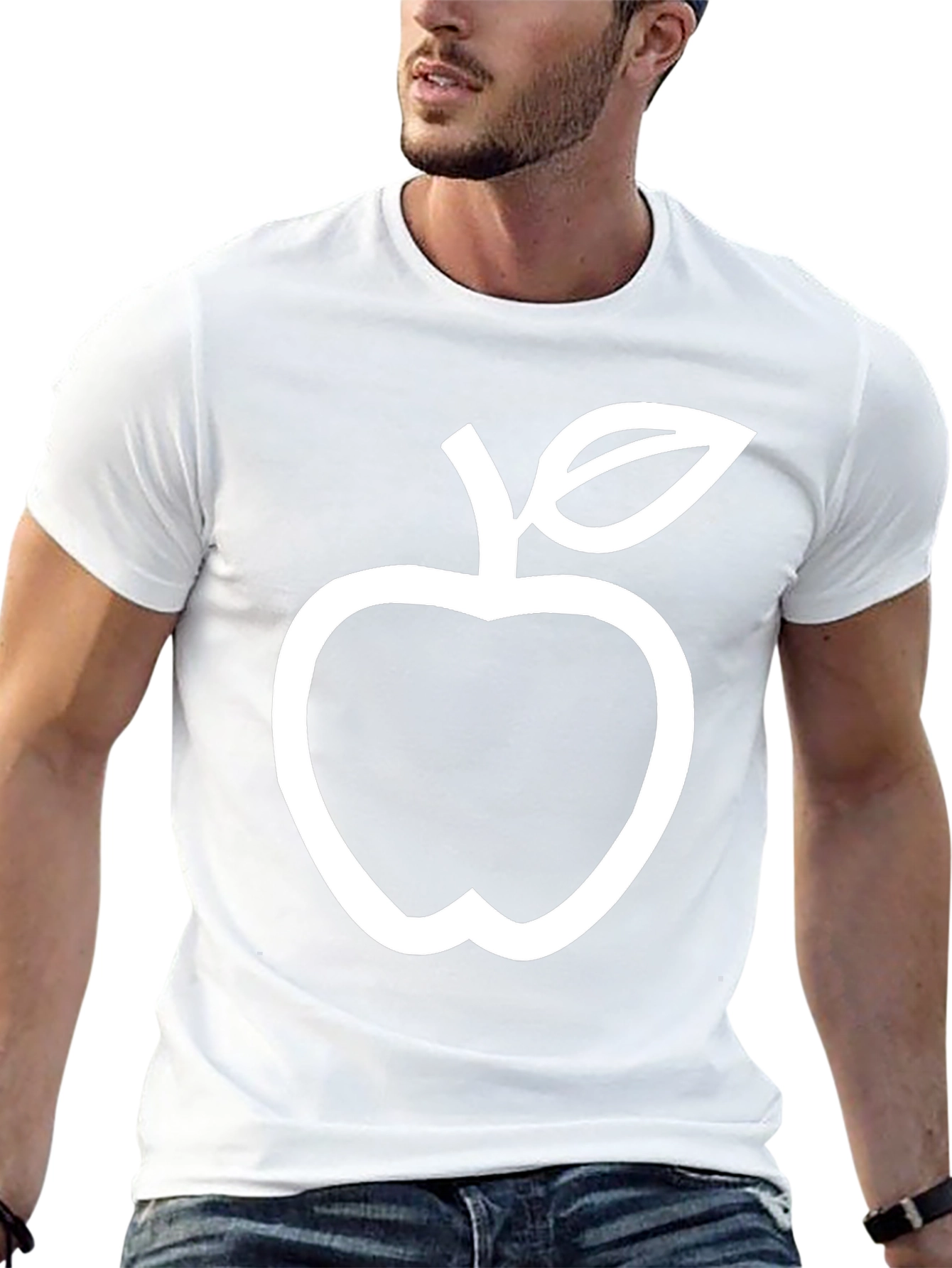 Black Apple Graphic T-Shirt