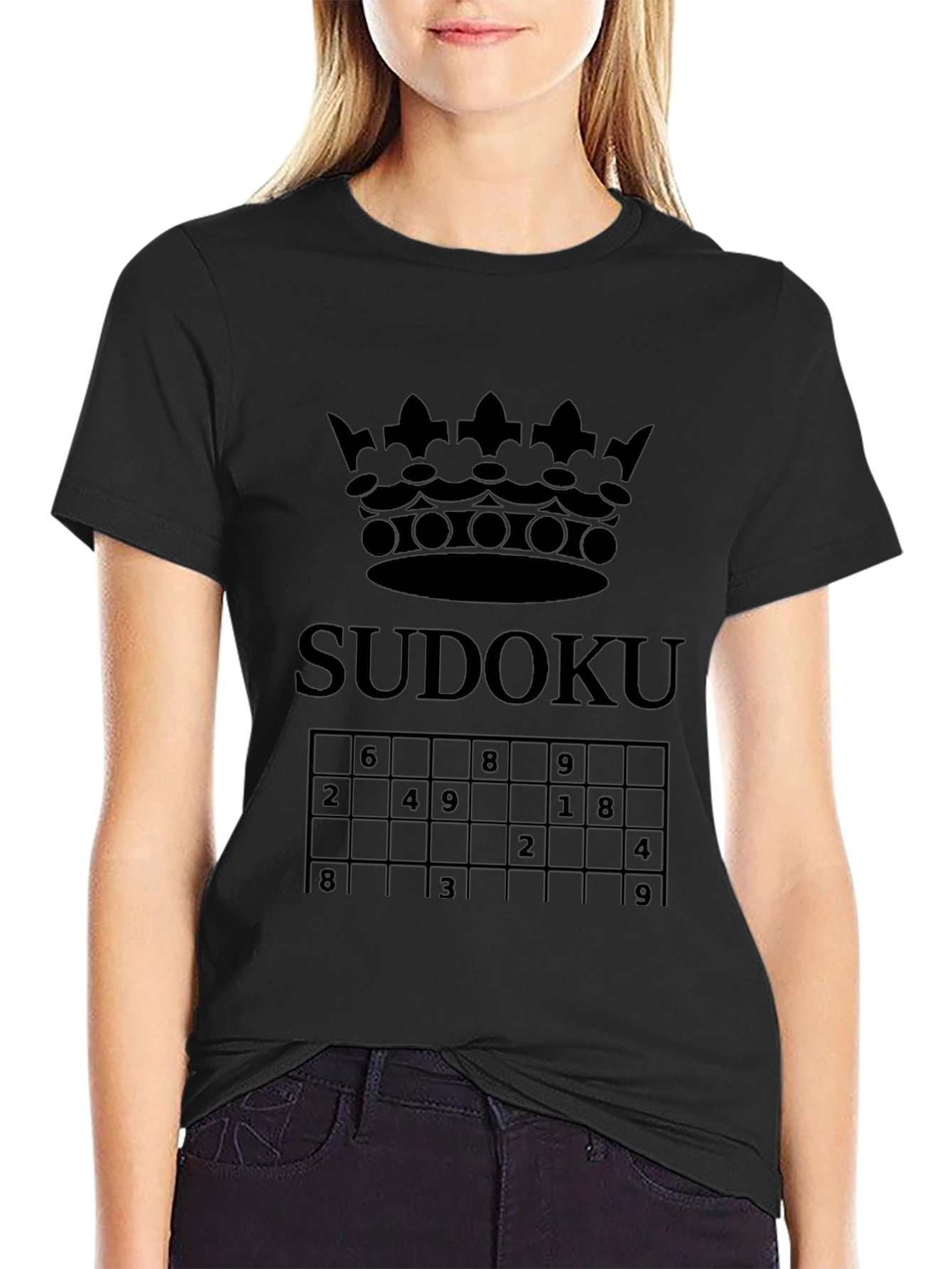 Sudoku Crown Graphic T-Shirt