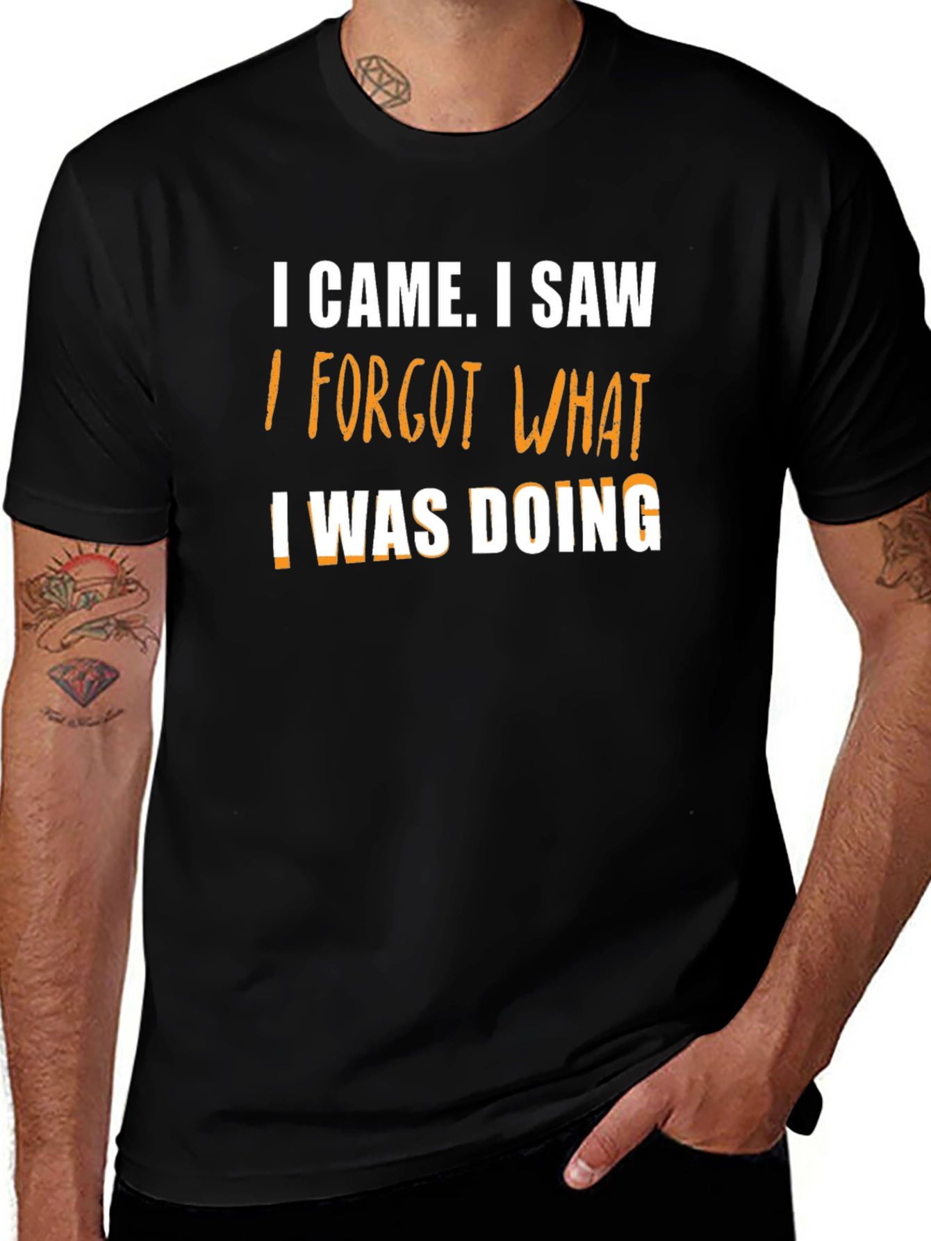Funny I Came I Saw... Mens T-Shirt
