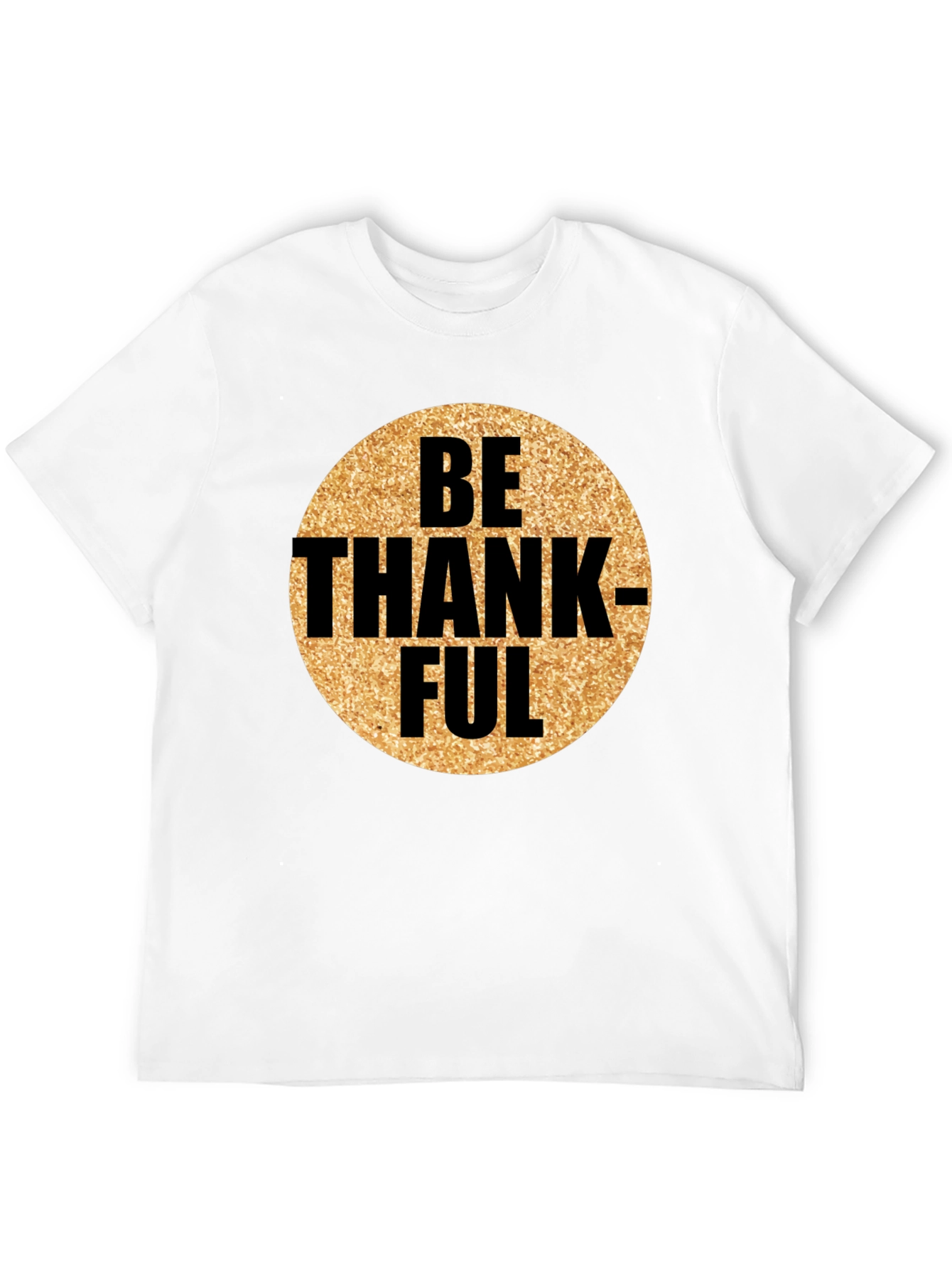 Be Thankful Graphic Tee - Mens Black T-Shirt
