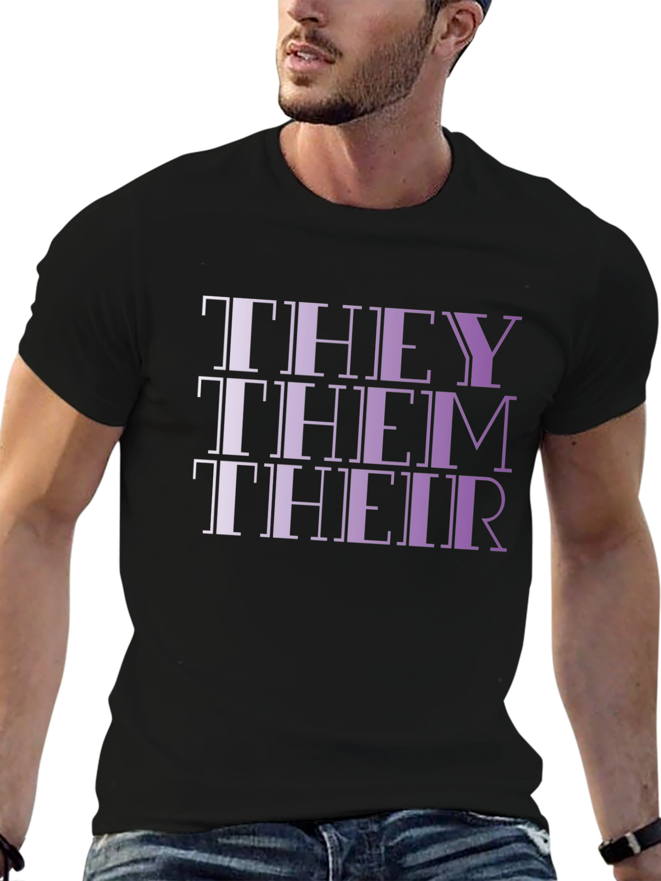 They Them Their Pronoun Pride T-Shirt