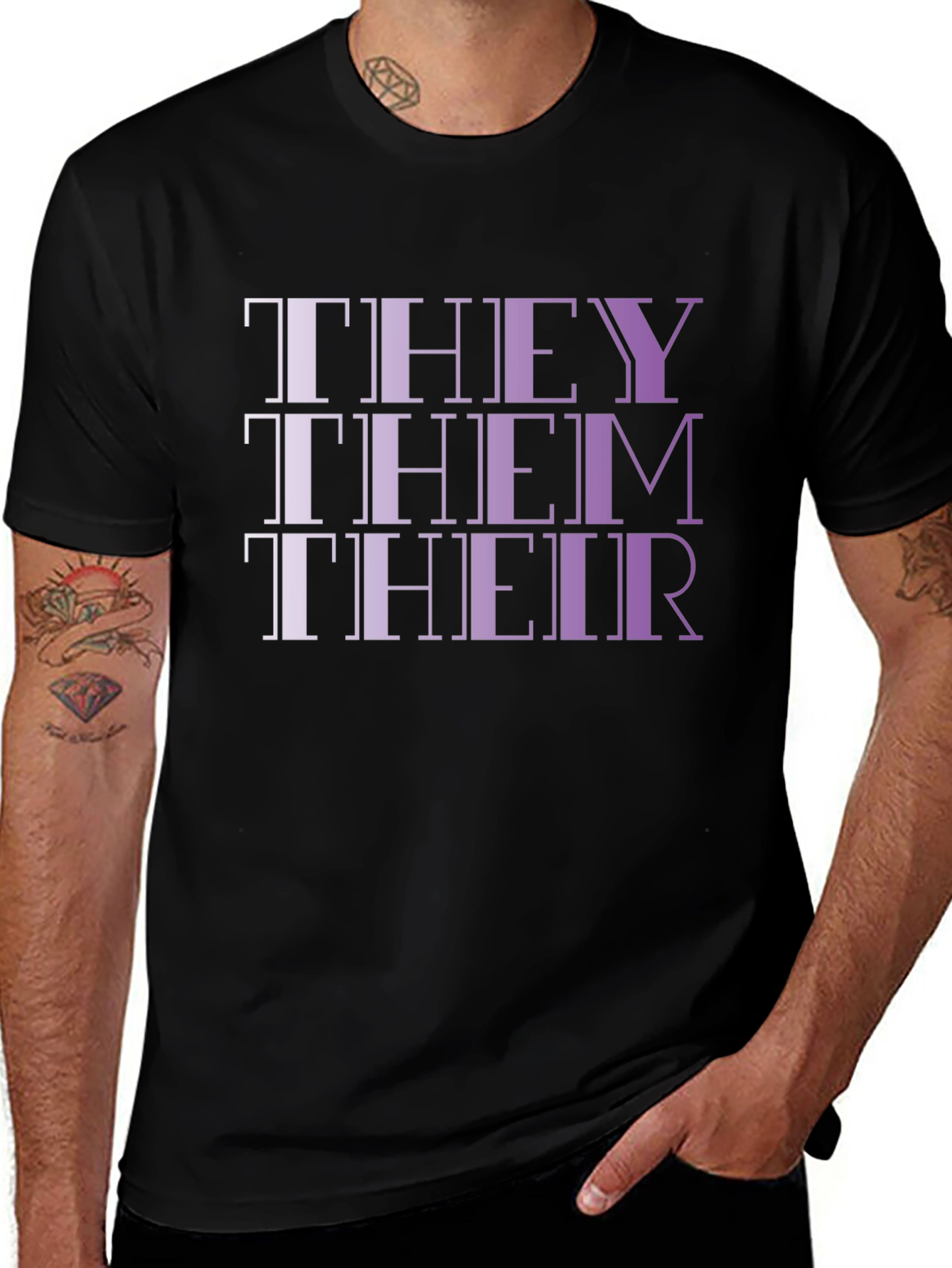They Them Their Pronoun Pride T-Shirt