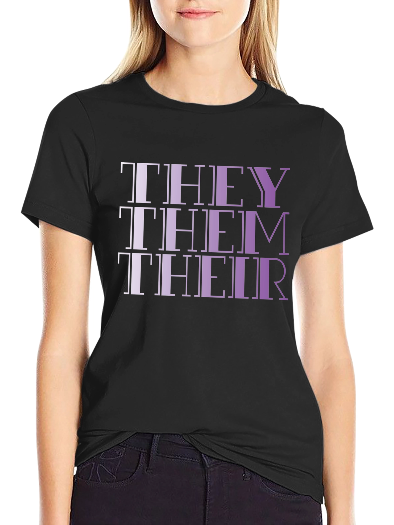 They Them Their Pronoun Pride T-Shirt
