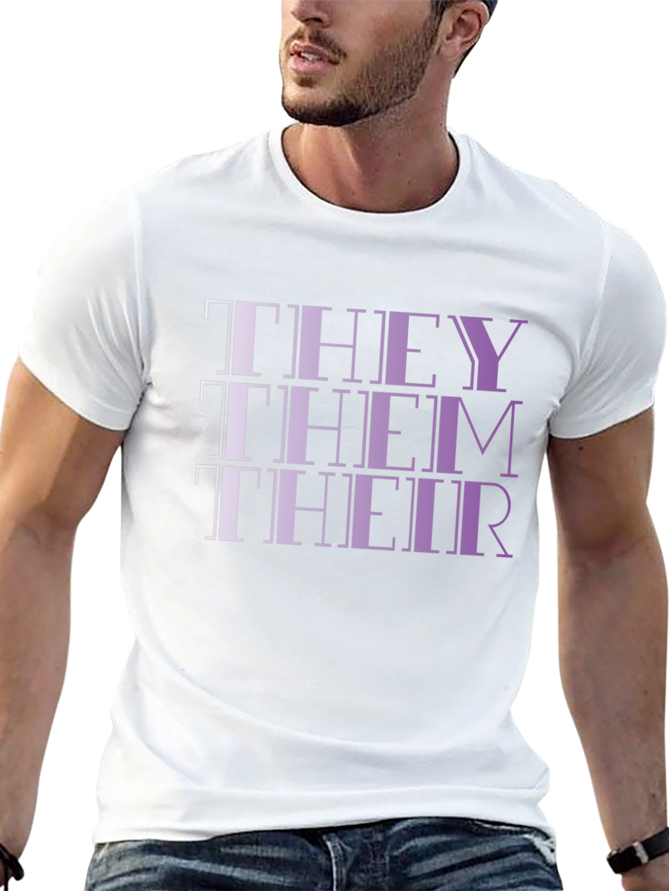 They Them Their Pronoun Pride T-Shirt