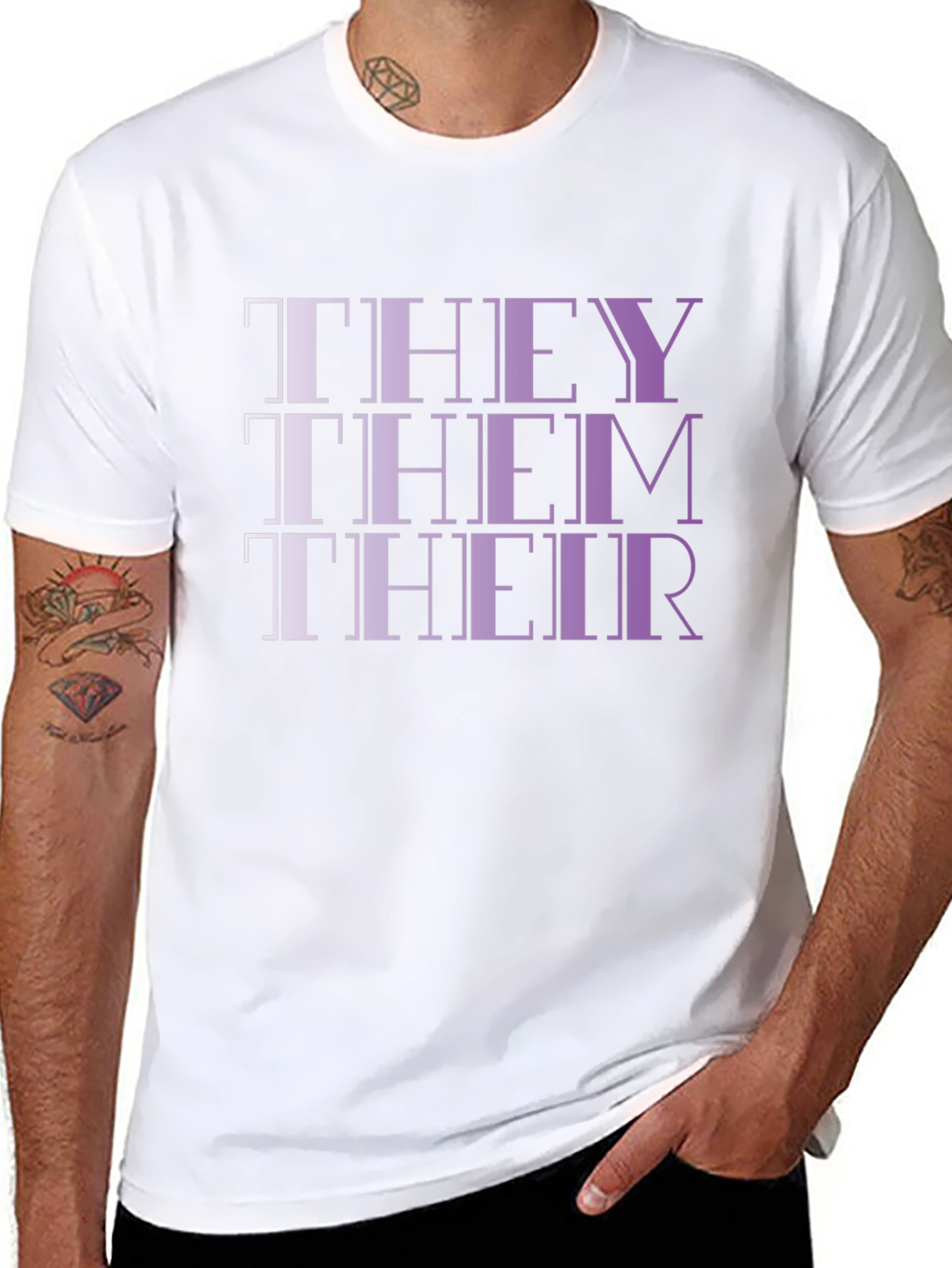 They Them Their Pronoun Pride T-Shirt